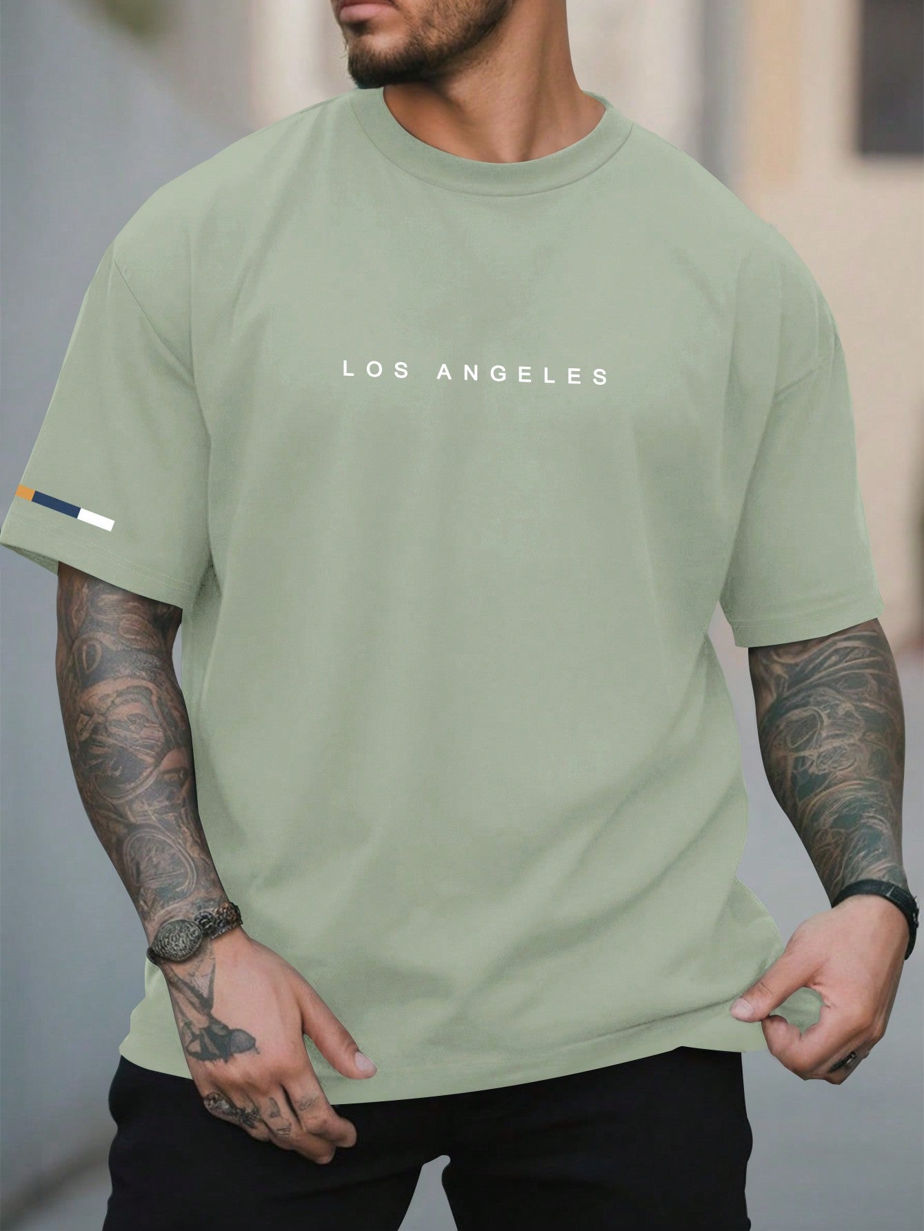 Camisa Masculina Oversized Estilo Urbano Autêntico Verde / PP Camisa Masculina Oversized Estilo Urbano Autêntico