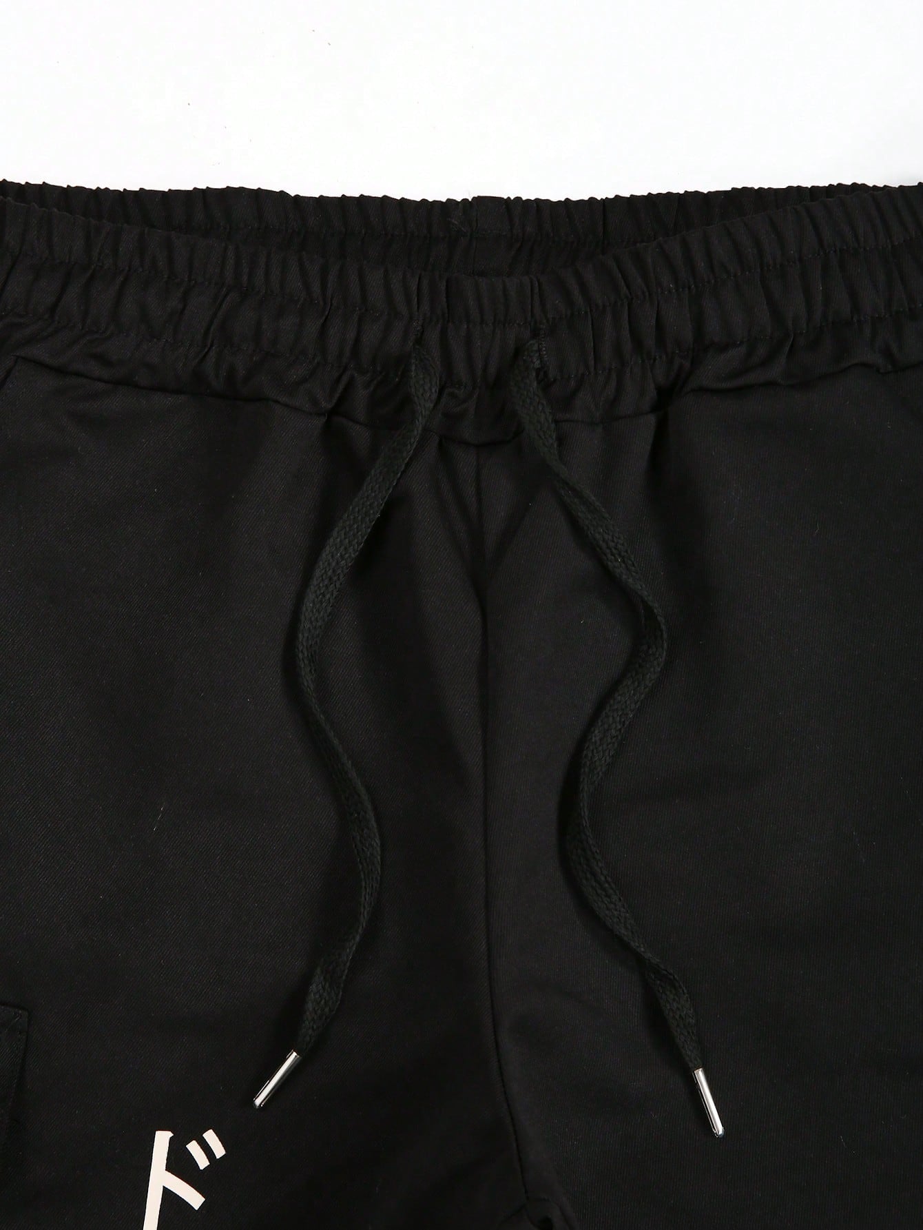 Calça Masculina Cargo Solta Com Estampa Dragão E Cós Ajustável Calça Masculina Cargo Solta Com Estampa Dragão E Cós