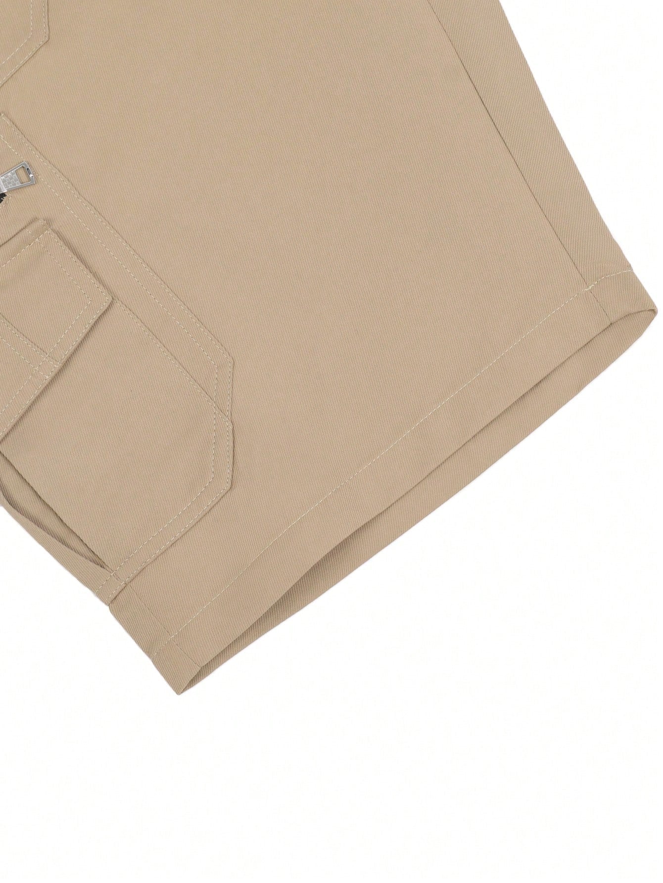 Shorts Masculino Cargo Com Zíperes E Estilo Tático Urbano Shorts Masculino Cargo Com Zíperes E Estilo Tático Urbano