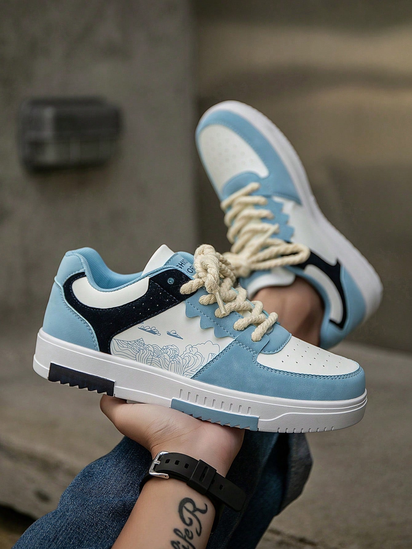 Tênis Masculino Casual Street Estilo Moderno Criativo Tênis Masculino Casual Street Estilo Moderno Criativo