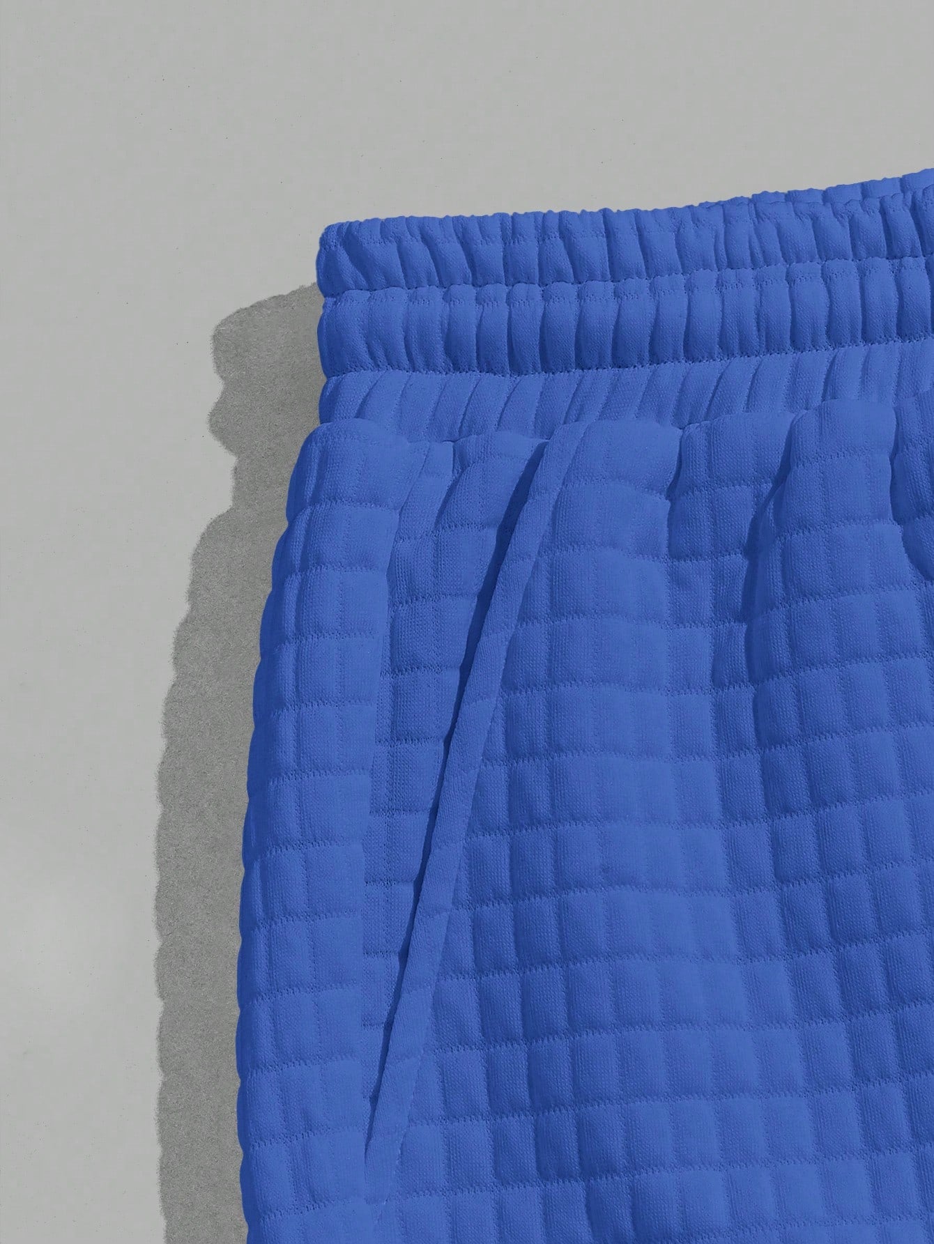 Shorts Masculino Matelassê Cós Ajustável E Detalhes Contrastantes Shorts Masculino Matelassê Cós Ajustável E Detalhes