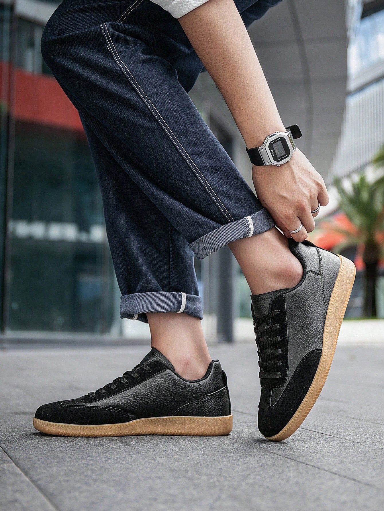 Tênis Masculino Casual Street Solado Retrô Antiderrapante Tênis Masculino Casual Street Solado Retrô Antiderrapante