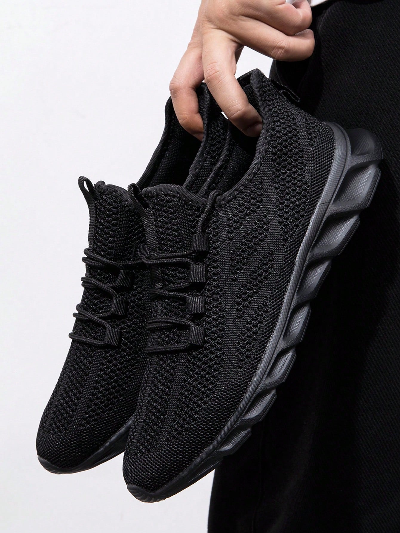 Tênis Masculino Chunky Leve Respirável Antiderrapante Casual Preto / 36 Tênis Masculino Chunky Leve Respirável