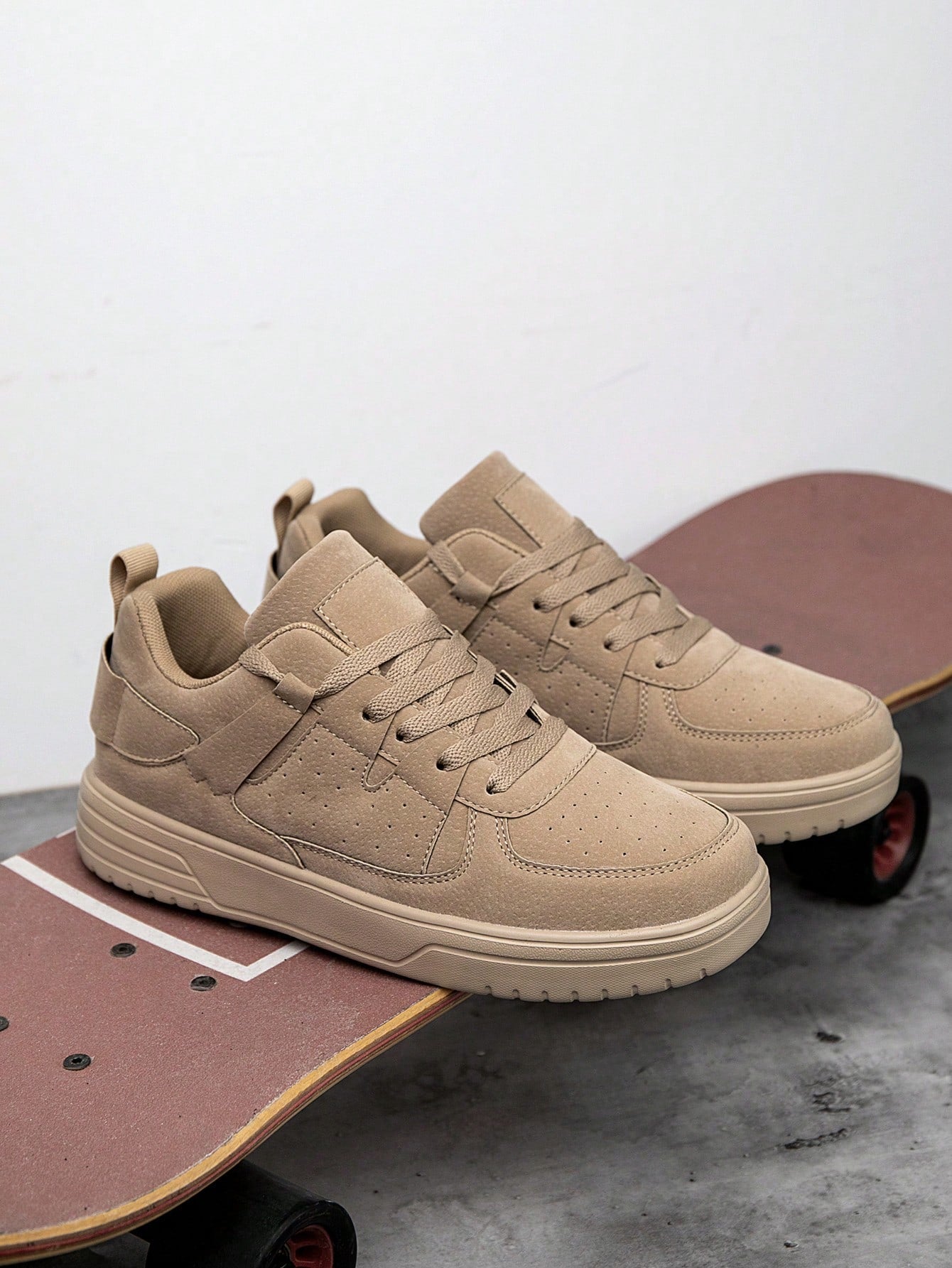 Tênis Masculino Skate Casual Camurça Cadarço Solado Antiderrapante Tênis Masculino Skate Casual Camurça Cadarço Solado