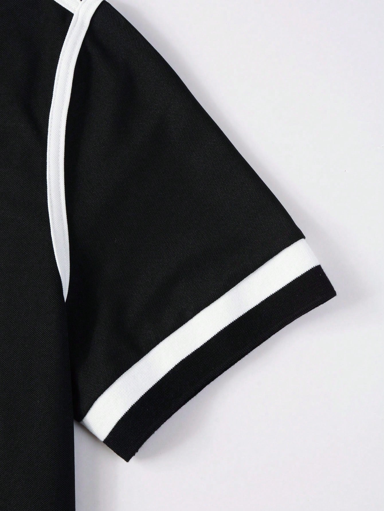 Camisa Polo Masculina Casual Botões Design Color Block Camisa Polo Masculina Casual Botões Design Color Block