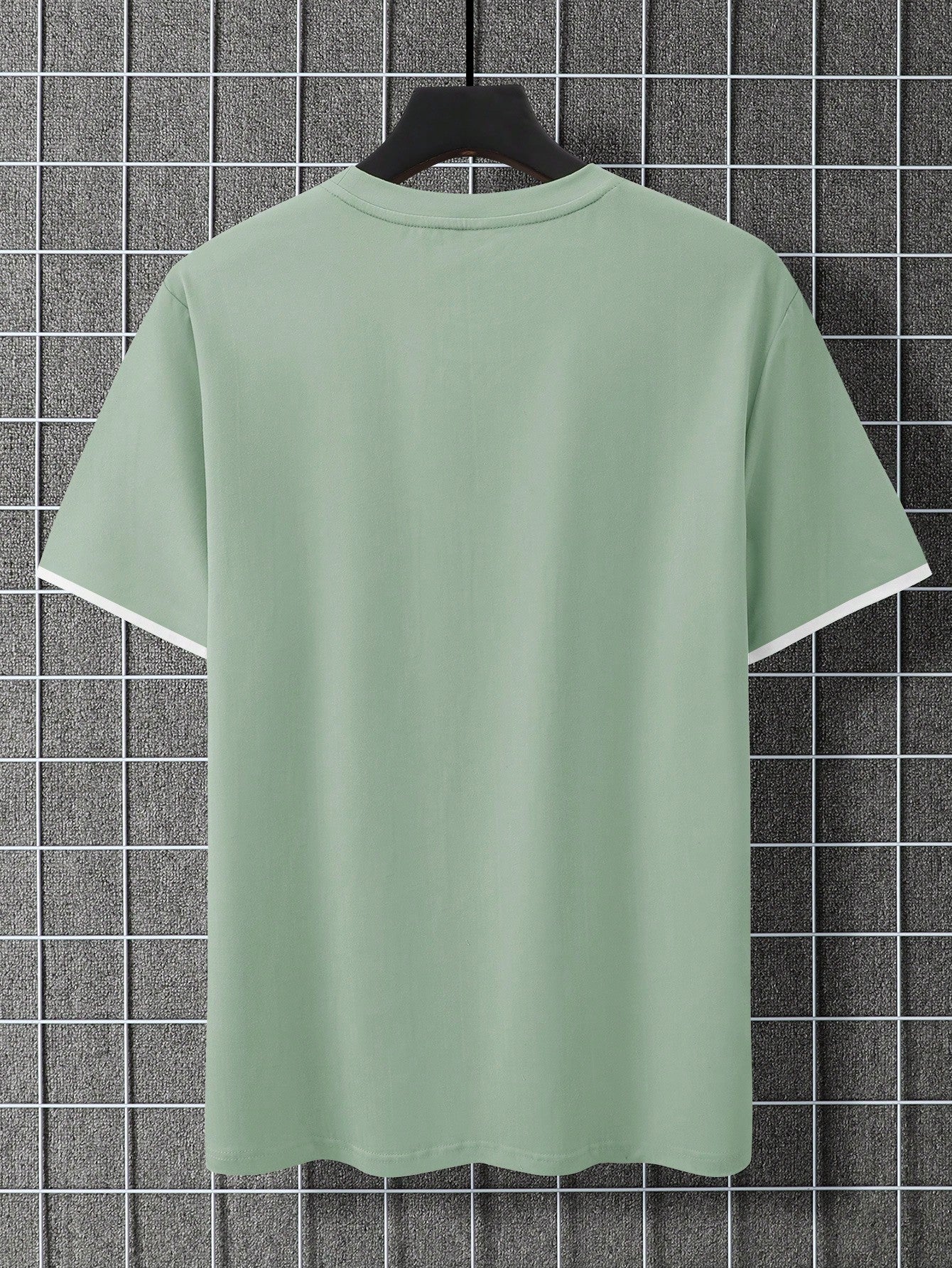 Camisa Masculina Slim Detalhes Contrastantes Bolso Camisa Masculina Slim Detalhes Contrastantes Bolso