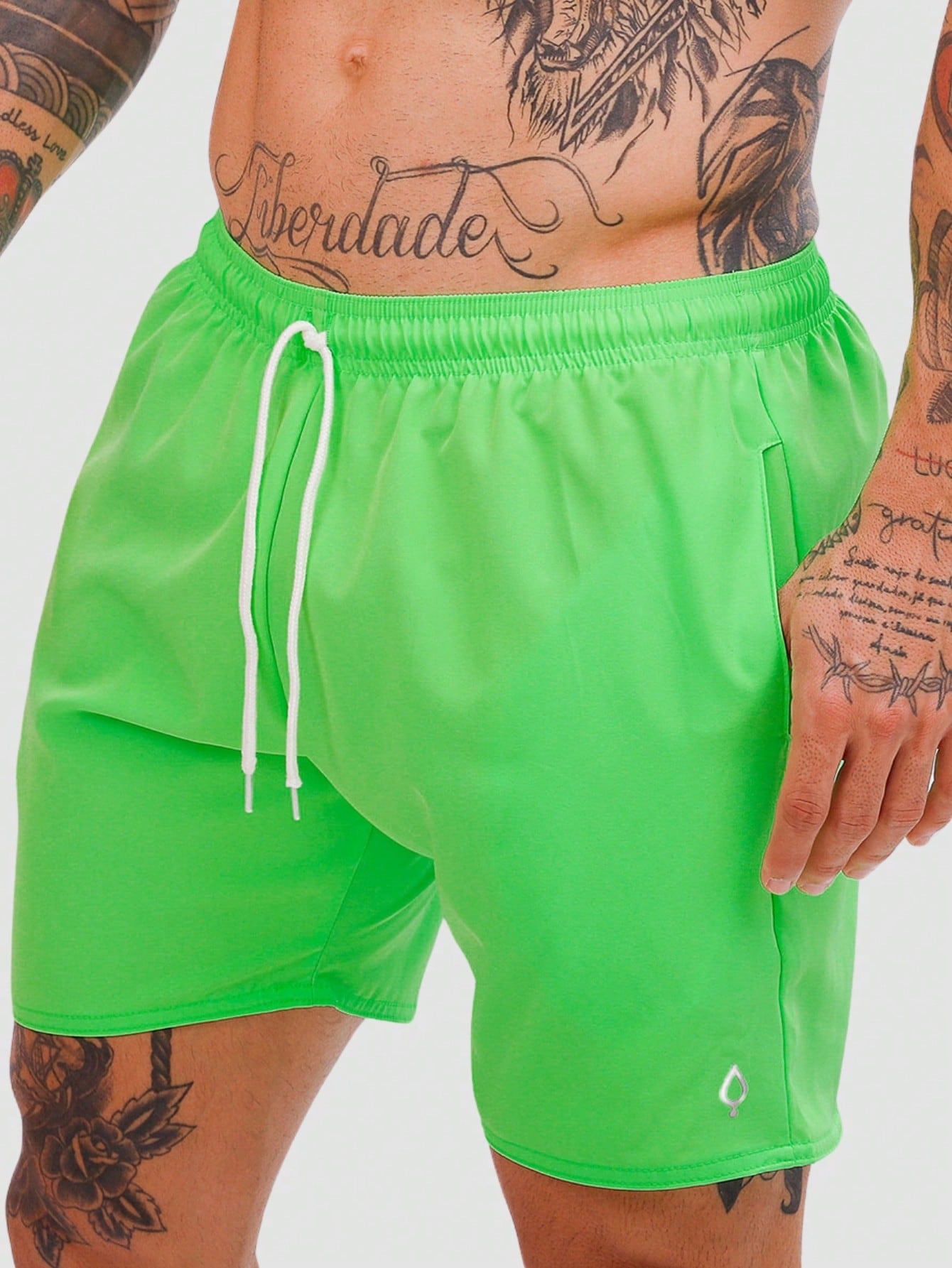 Shorts Masculino Esportivo Com Cintura Ajustável E Leveza Verde / PP Shorts Masculino Esportivo Com Cintura Ajustável E