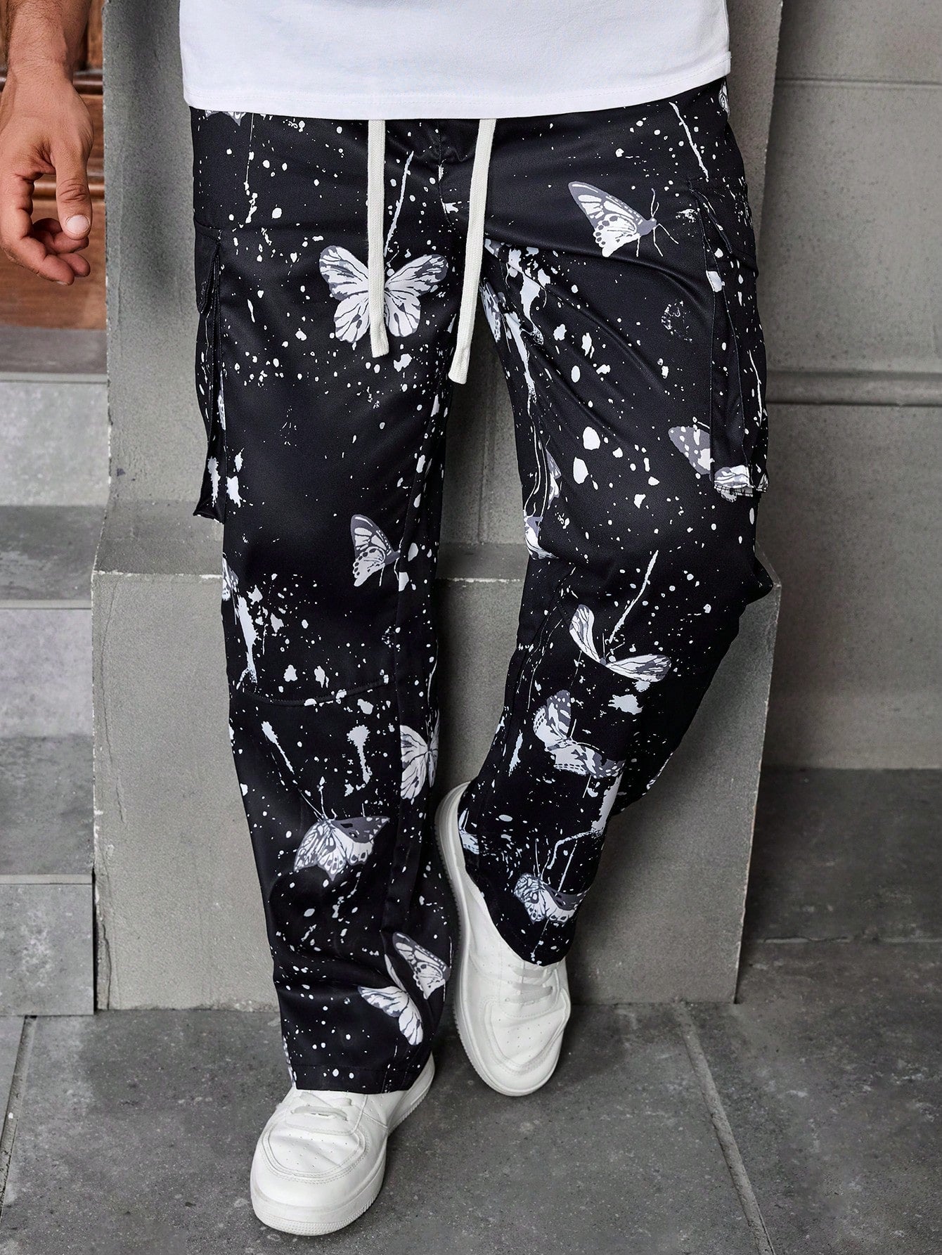 Calça Masculina Cargo Estampada Com Estilo Street Exclusivo Calça Masculina Cargo Estampada Com Estilo Street Exclusivo