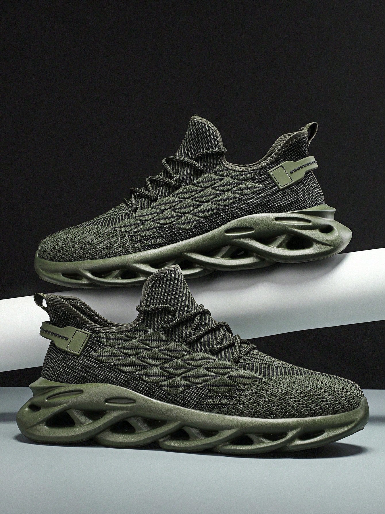 Tênis Masculino Chunky Leve Respirável Trançado Confortável Tênis Masculino Chunky Leve Respirável Trançado Confortável