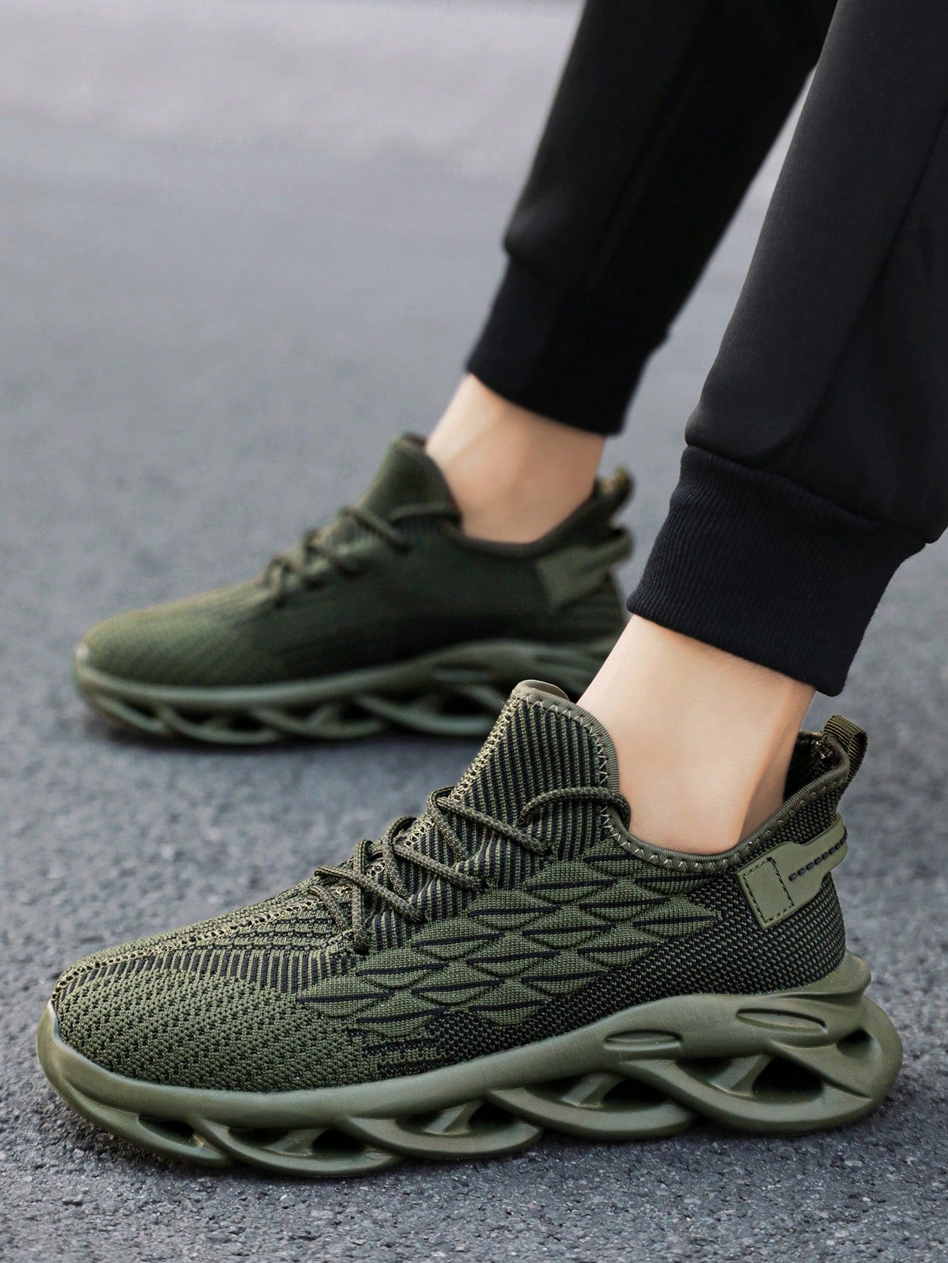 Tênis Masculino Chunky Leve Respirável Trançado Confortável Tênis Masculino Chunky Leve Respirável Trançado Confortável