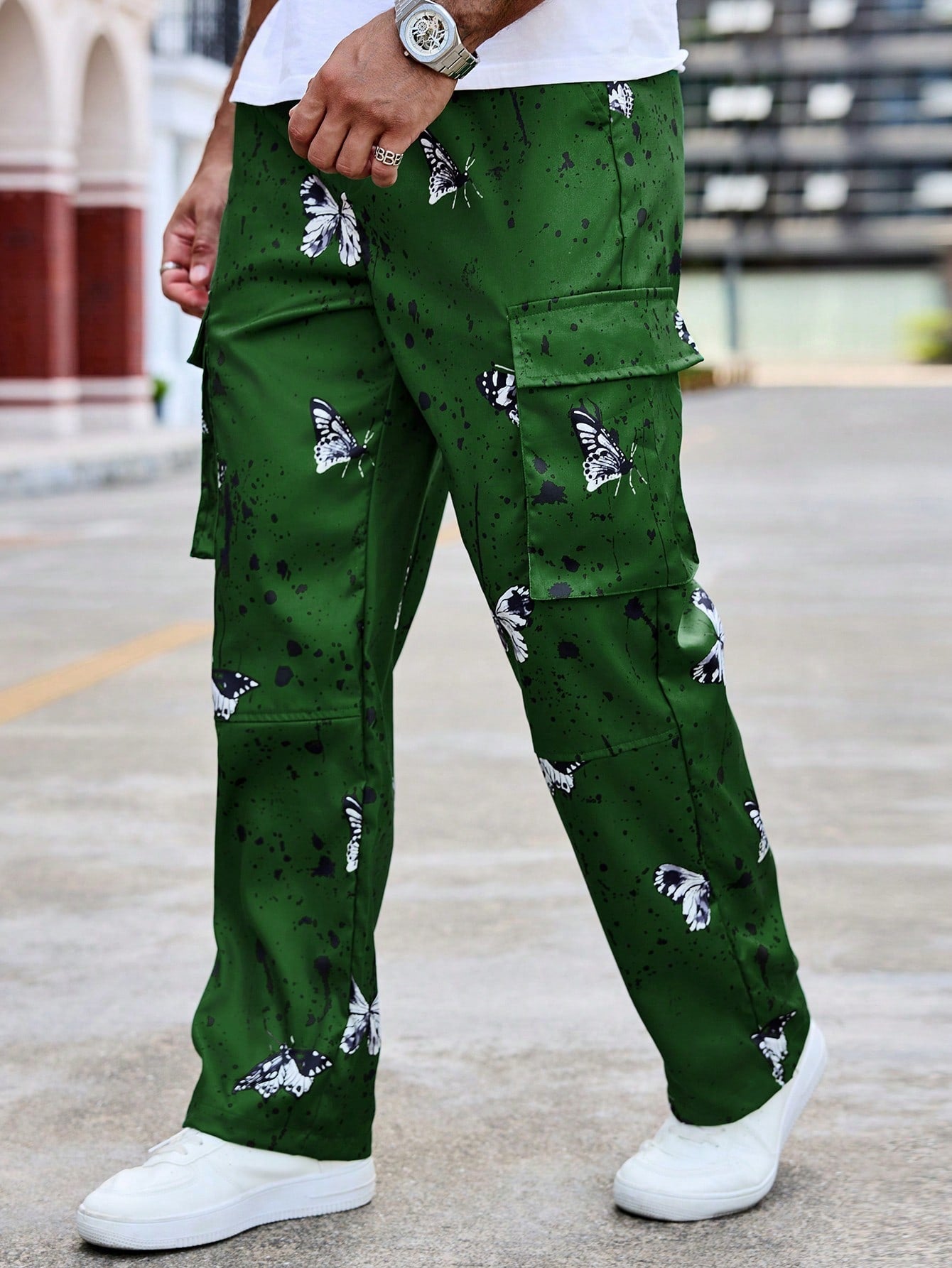 Calça Masculina Cargo Estampada Com Estilo Street Exclusivo Calça Masculina Cargo Estampada Com Estilo Street Exclusivo