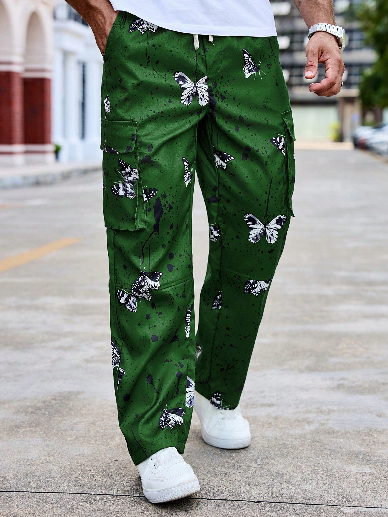 Calça Masculina Cargo Estampada Com Estilo Street Exclusivo Calça Masculina Cargo Estampada Com Estilo Street Exclusivo