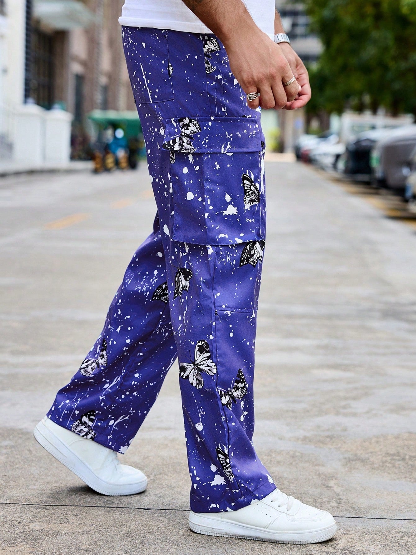 Calça Masculina Cargo Estampada Com Estilo Street Exclusivo Calça Masculina Cargo Estampada Com Estilo Street Exclusivo