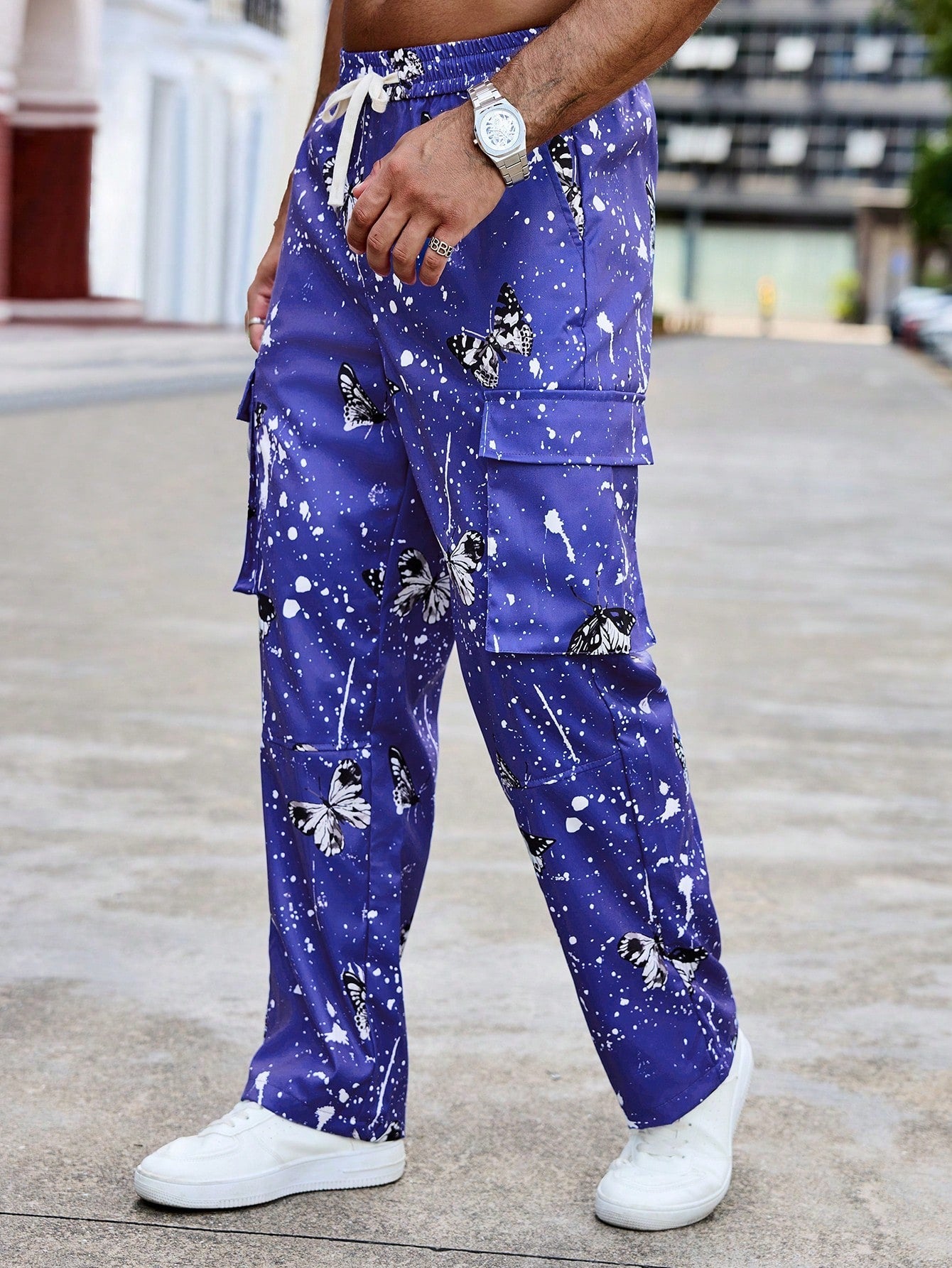 Calça Masculina Cargo Estampada Com Estilo Street Exclusivo Calça Masculina Cargo Estampada Com Estilo Street Exclusivo