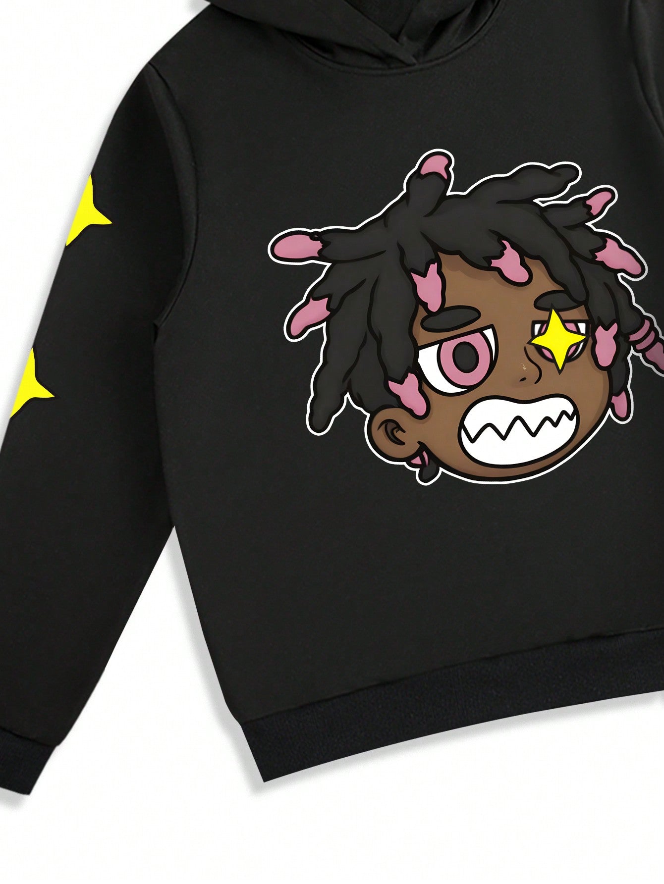 Conjunto Masculino Moletom Cartoon Figure Com Estampa Urbana Conjunto Masculino Moletom Cartoon Figure Com Estampa