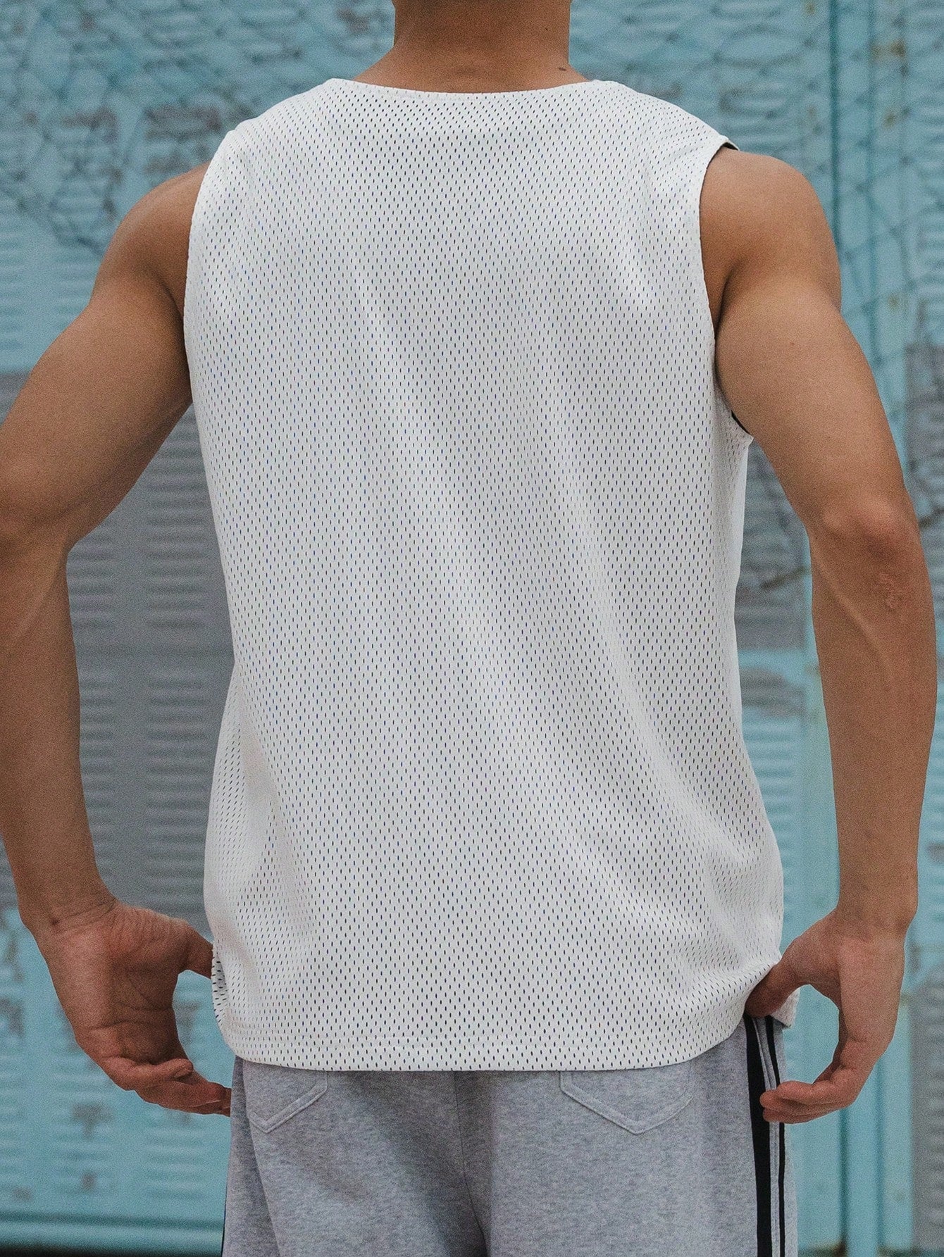 Camiseta Regata Masculina Estampa Basquete Tecido Respirável Camiseta Regata Masculina Estampa Basquete Tecido