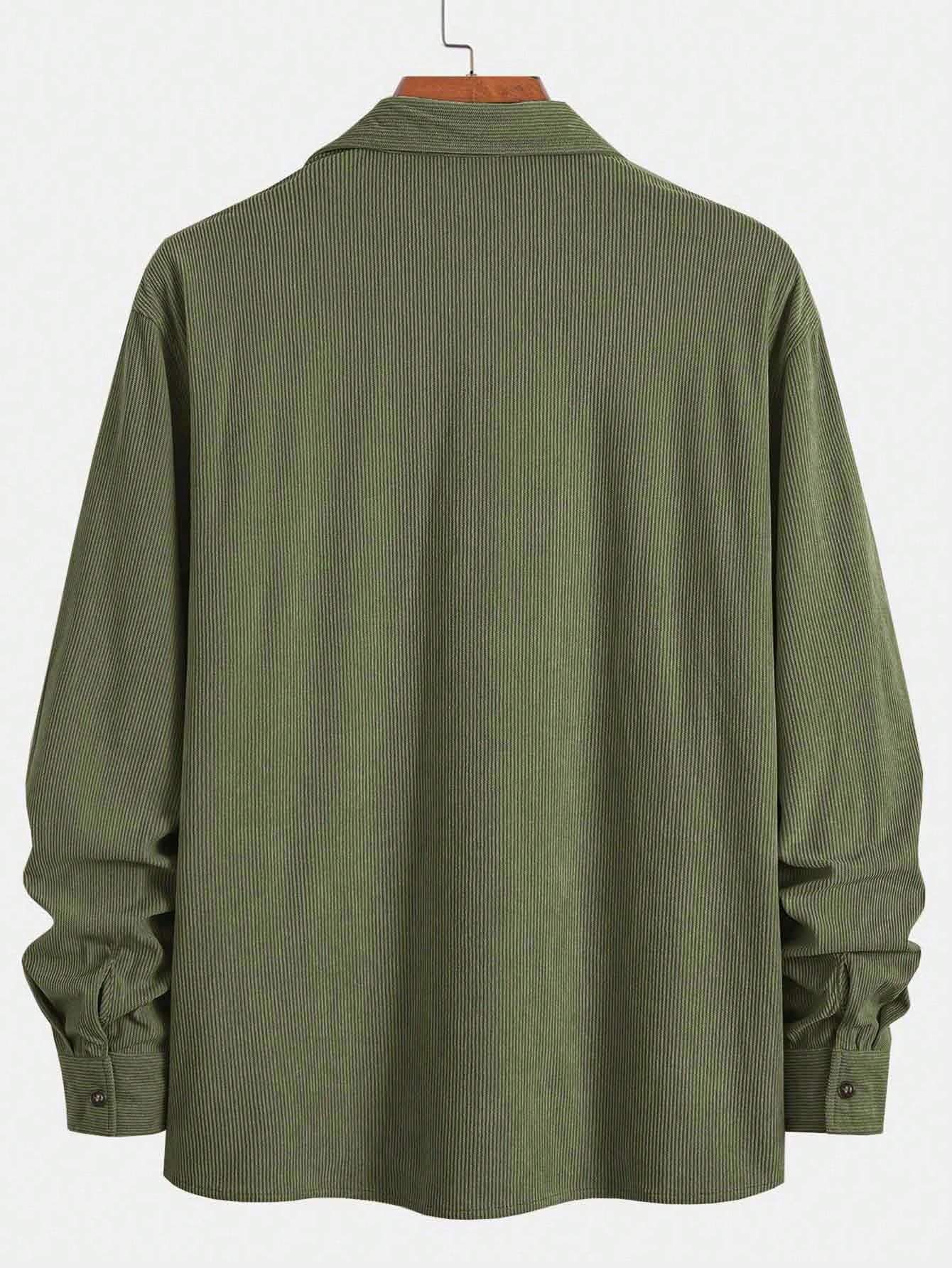 Moletom Masculino Estilo Shacket Com Bolsos E Gola Casual Moletom Masculino Estilo Shacket Com Bolsos E Gola Casual