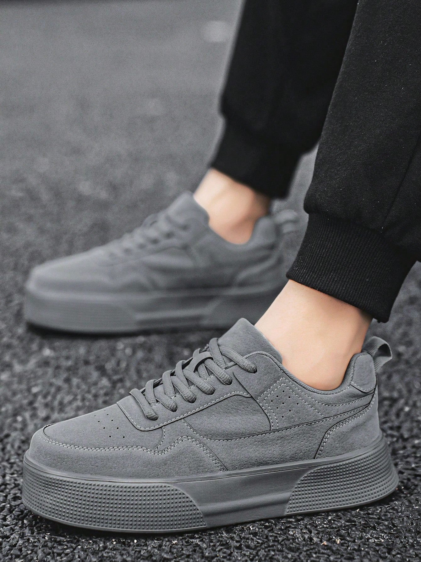 Tênis Masculino Casual Urbano Solado Alto Antiderrapante Tênis Masculino Casual Urbano Solado Alto Antiderrapante