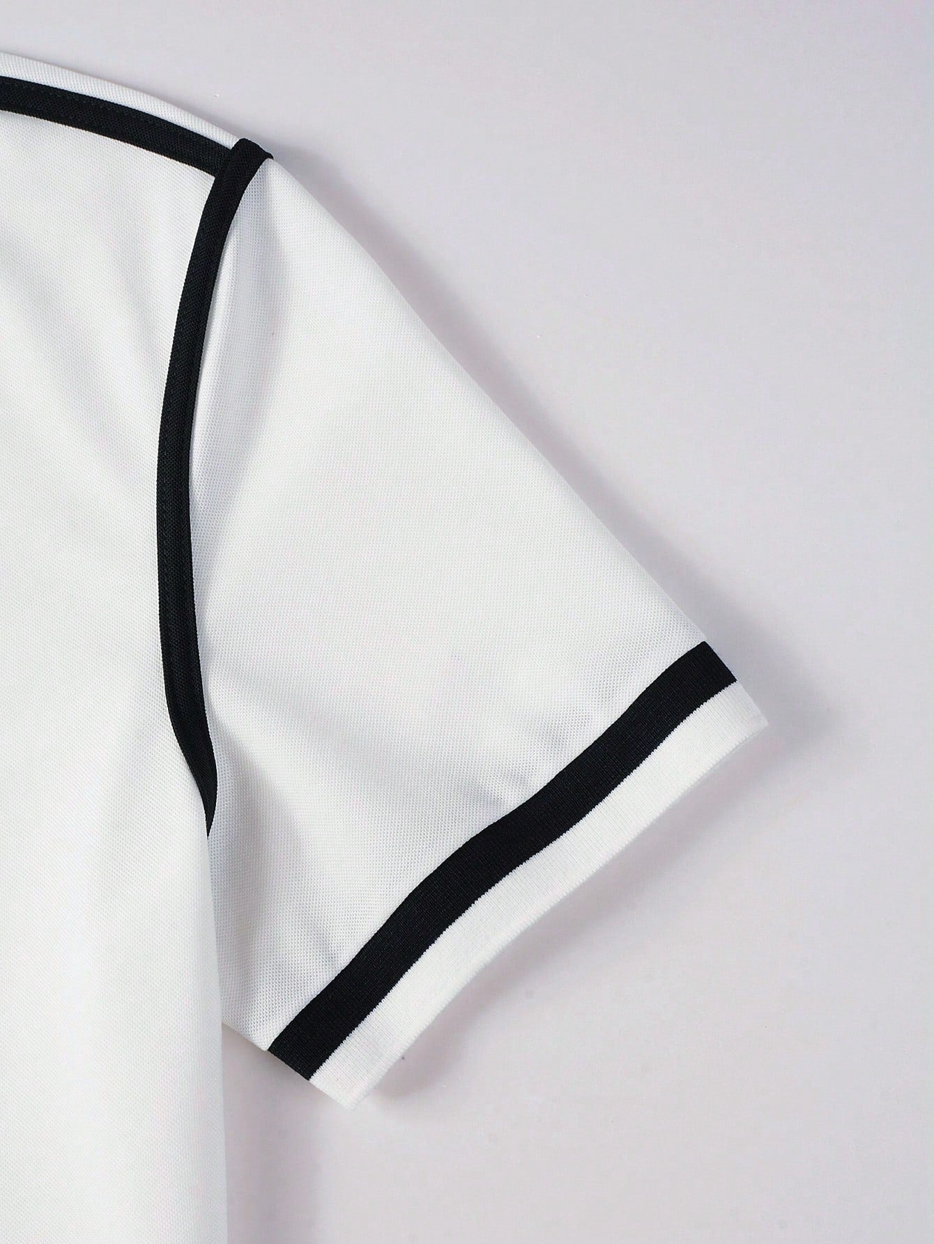 Camisa Polo Masculina Casual Botões Design Color Block Camisa Polo Masculina Casual Botões Design Color Block