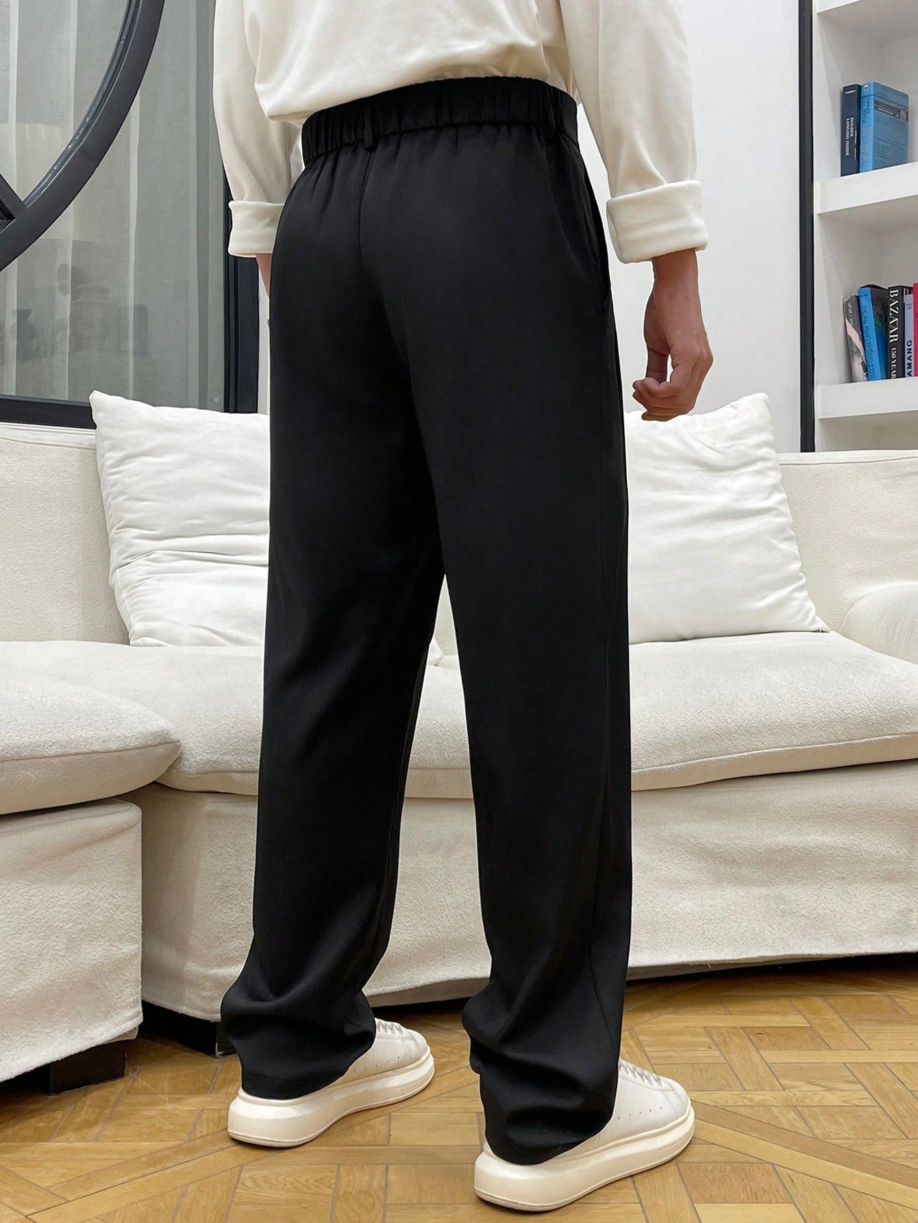 Calça Masculina Social Prega Frontal Com Corte Reto Elegante Calça Masculina Social Prega Frontal Com Corte Reto