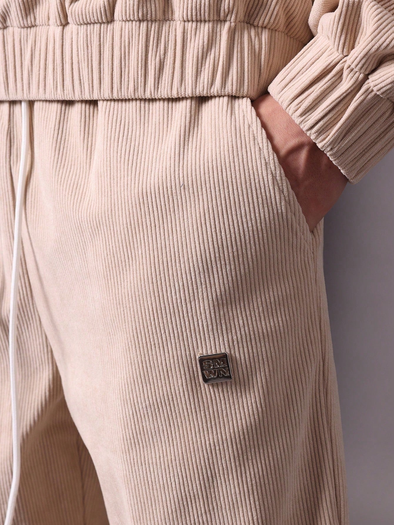 Conjunto Masculino Moletom Lettering Bordado E Calça Jogger Ajustável Conjunto Masculino Moletom Lettering Bordado E