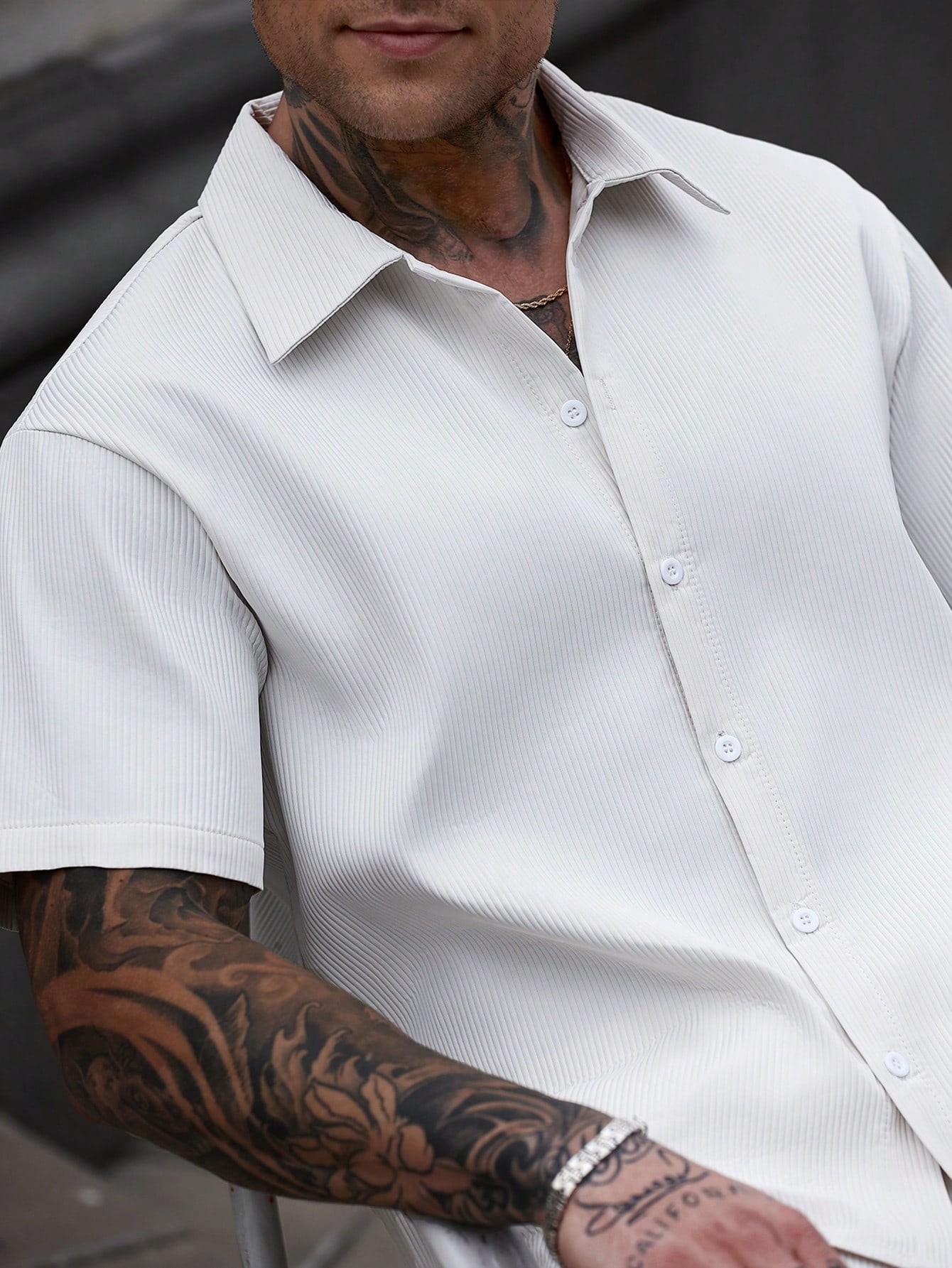 Conjunto Masculino Camisa Lisa Manga Curta E Calça Casual Conjunto Masculino Camisa Lisa Manga Curta E Calça Casual