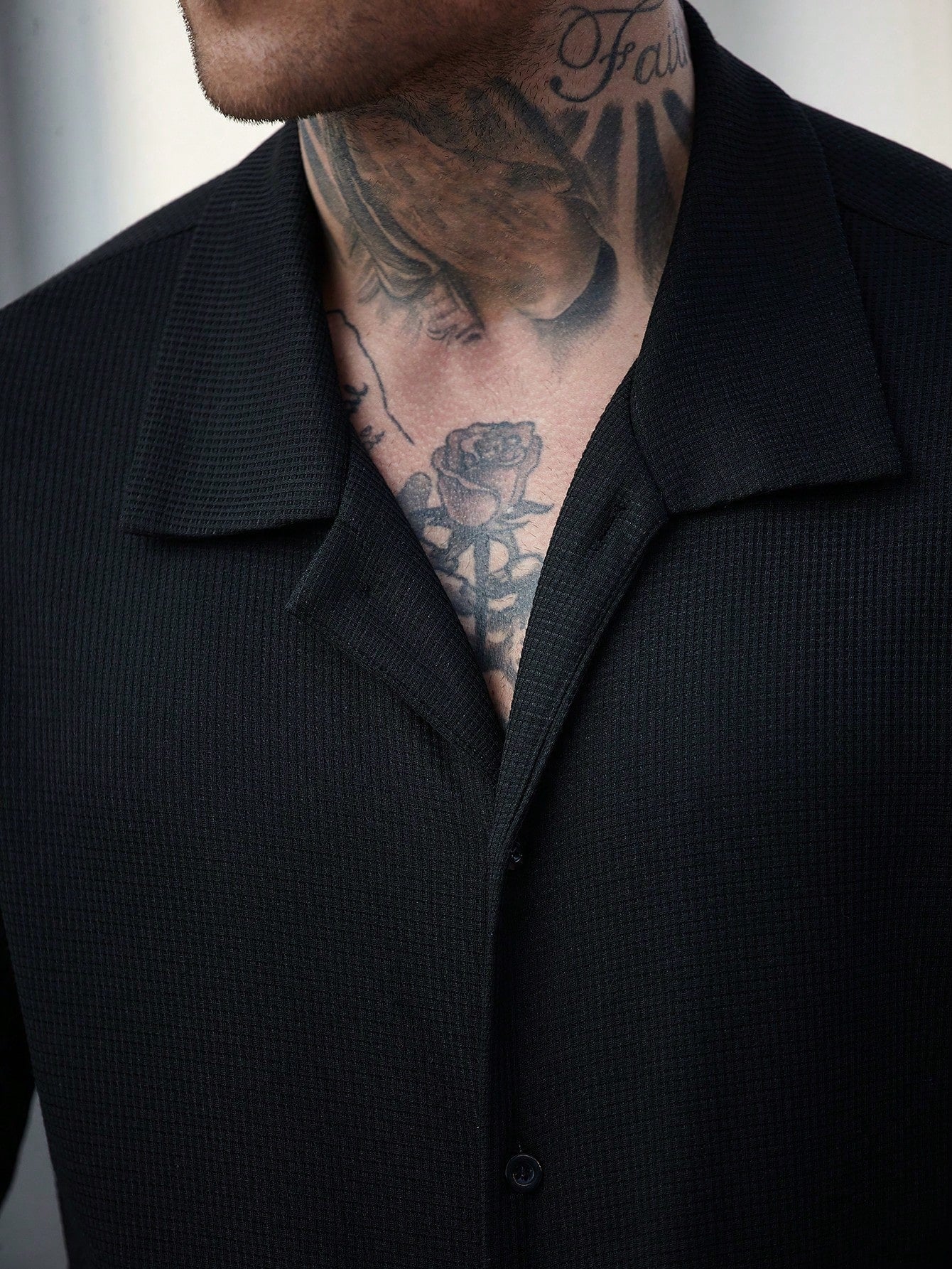 Conjunto Masculino Camisa Textura Waffle E Calça Casual Moderna Conjunto Masculino Camisa Textura Waffle E Calça Casual