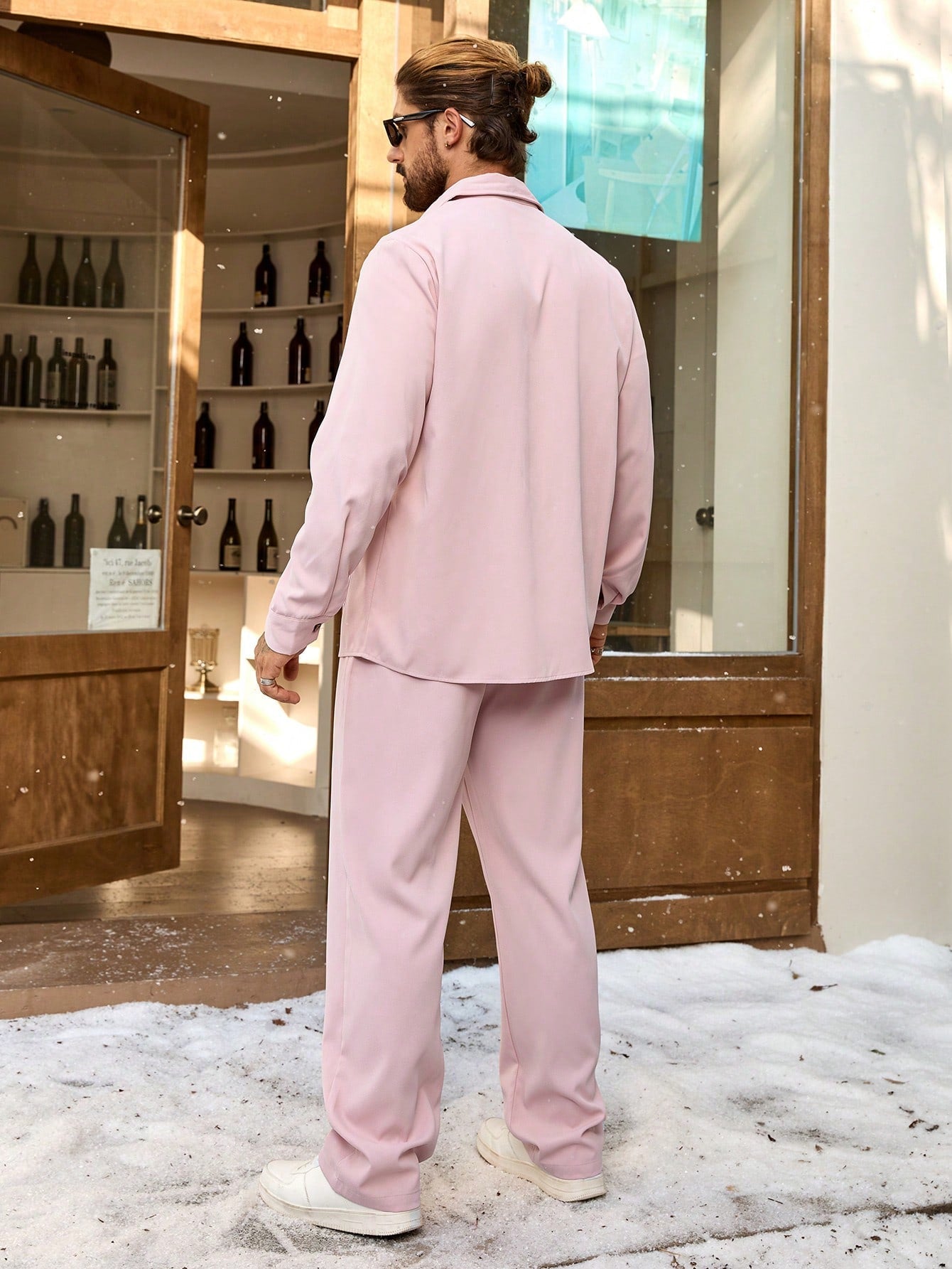 Conjunto Masculino Camisa Com Bolsos E Calça Moderna Casual Conjunto Masculino Camisa Com Bolsos E Calça Moderna Casual