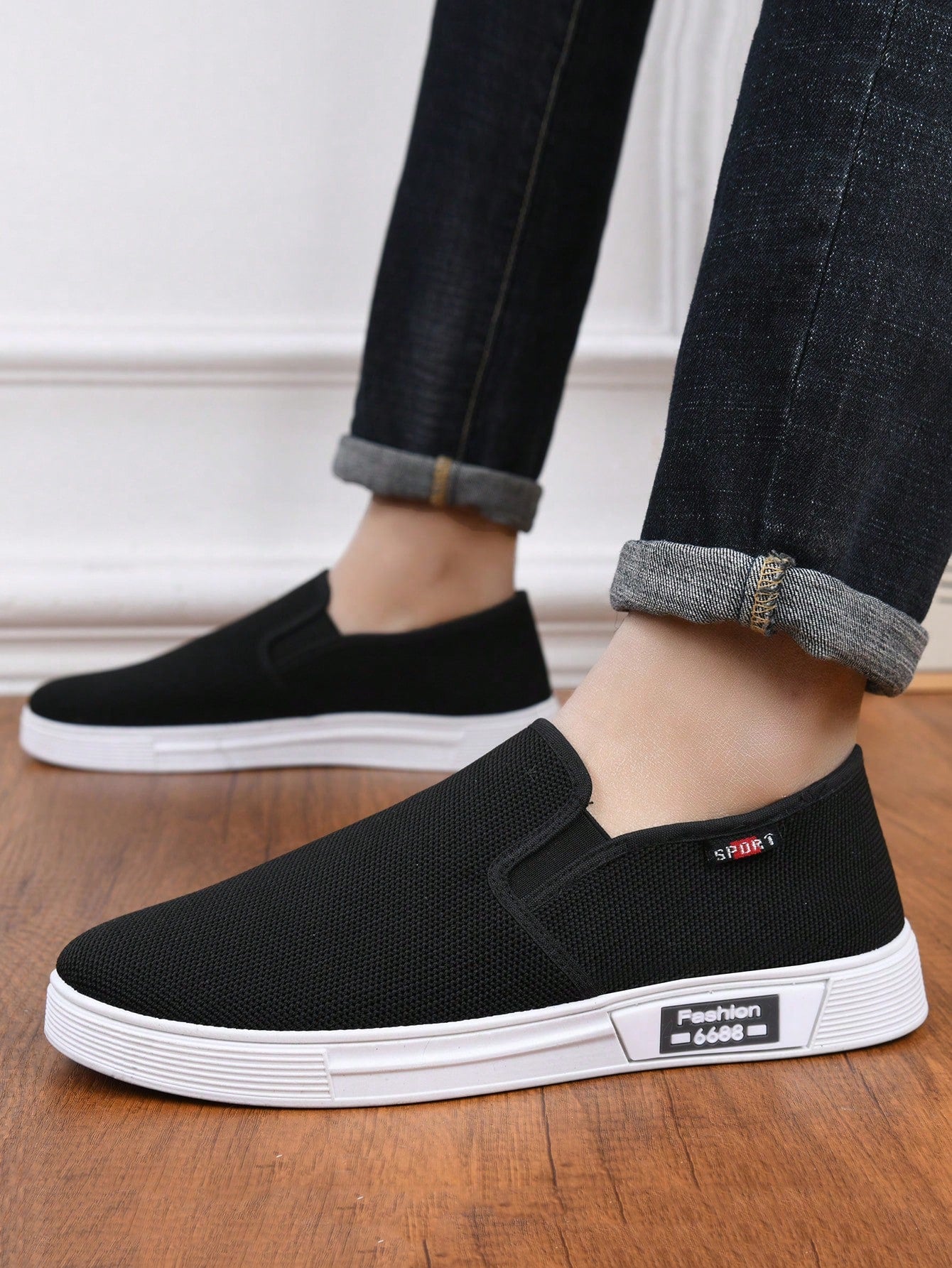 Tênis Masculino Slip-On Malha Respirável Estilo Street Tênis Masculino Slip-On Malha Respirável Estilo Street