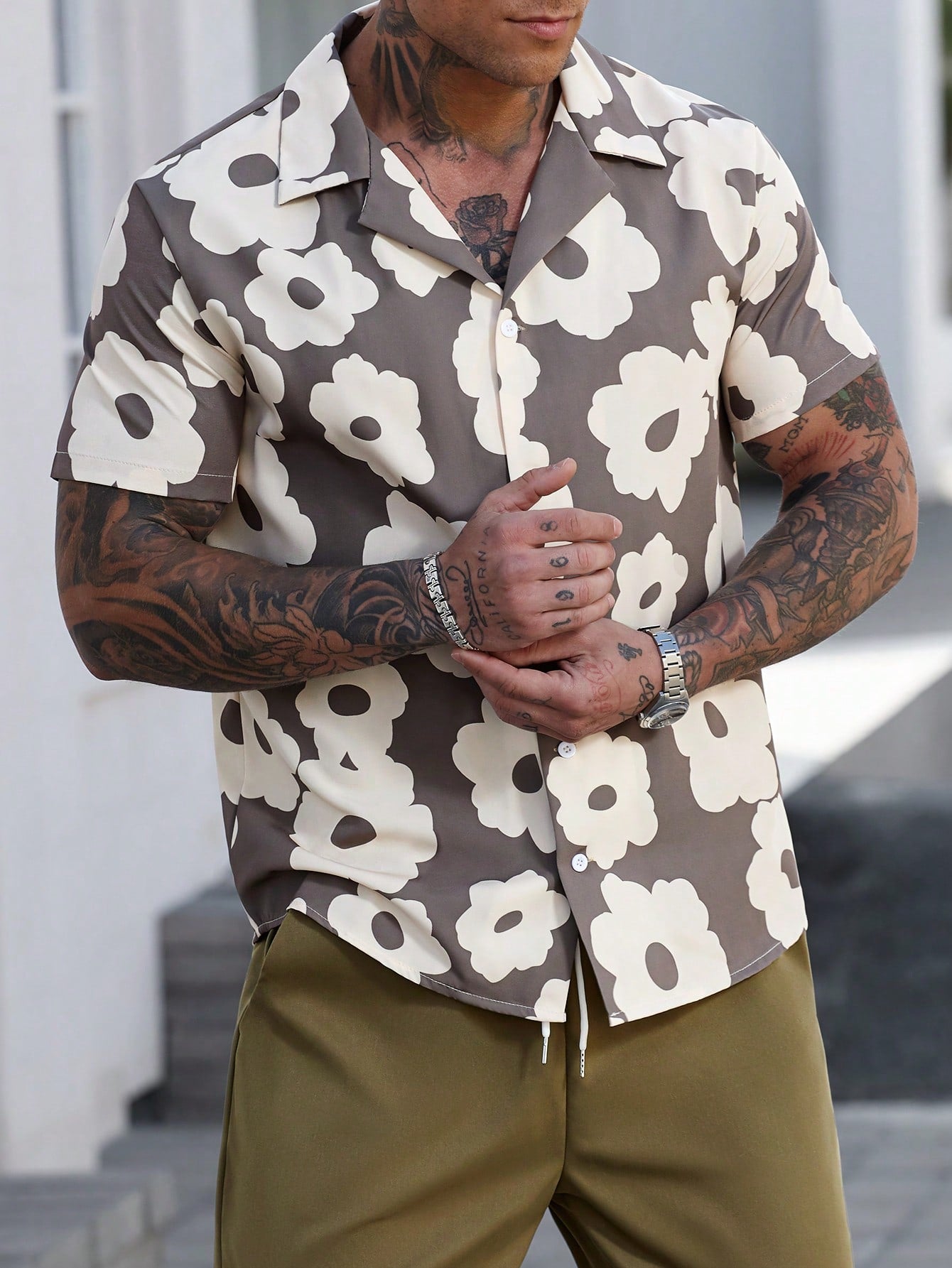 Conjunto Masculino Camisa Floral E Calça Leve Estilosa Conjunto Masculino Camisa Floral E Calça Leve Estilosa