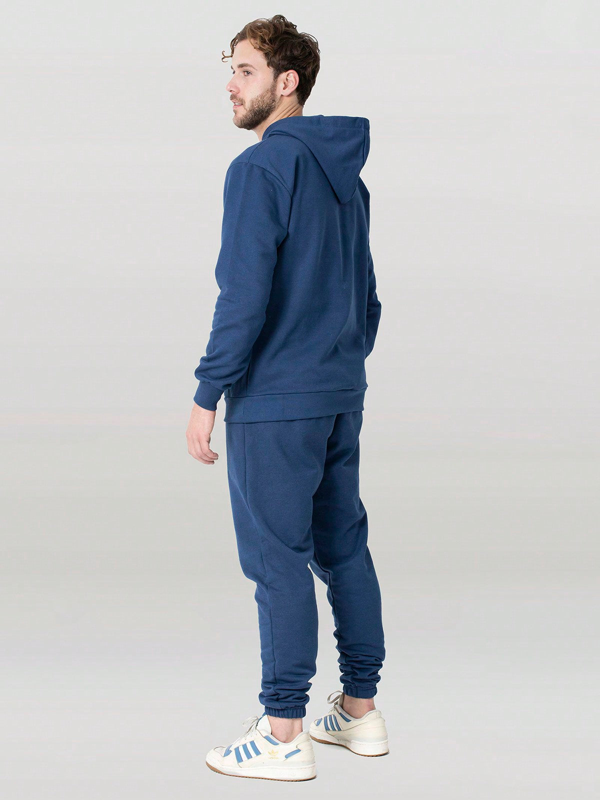 Conjunto Masculino Moletom Casual Com Capuz Cós Ajustável Conjunto Masculino Moletom Casual Com Capuz Cós Ajustável