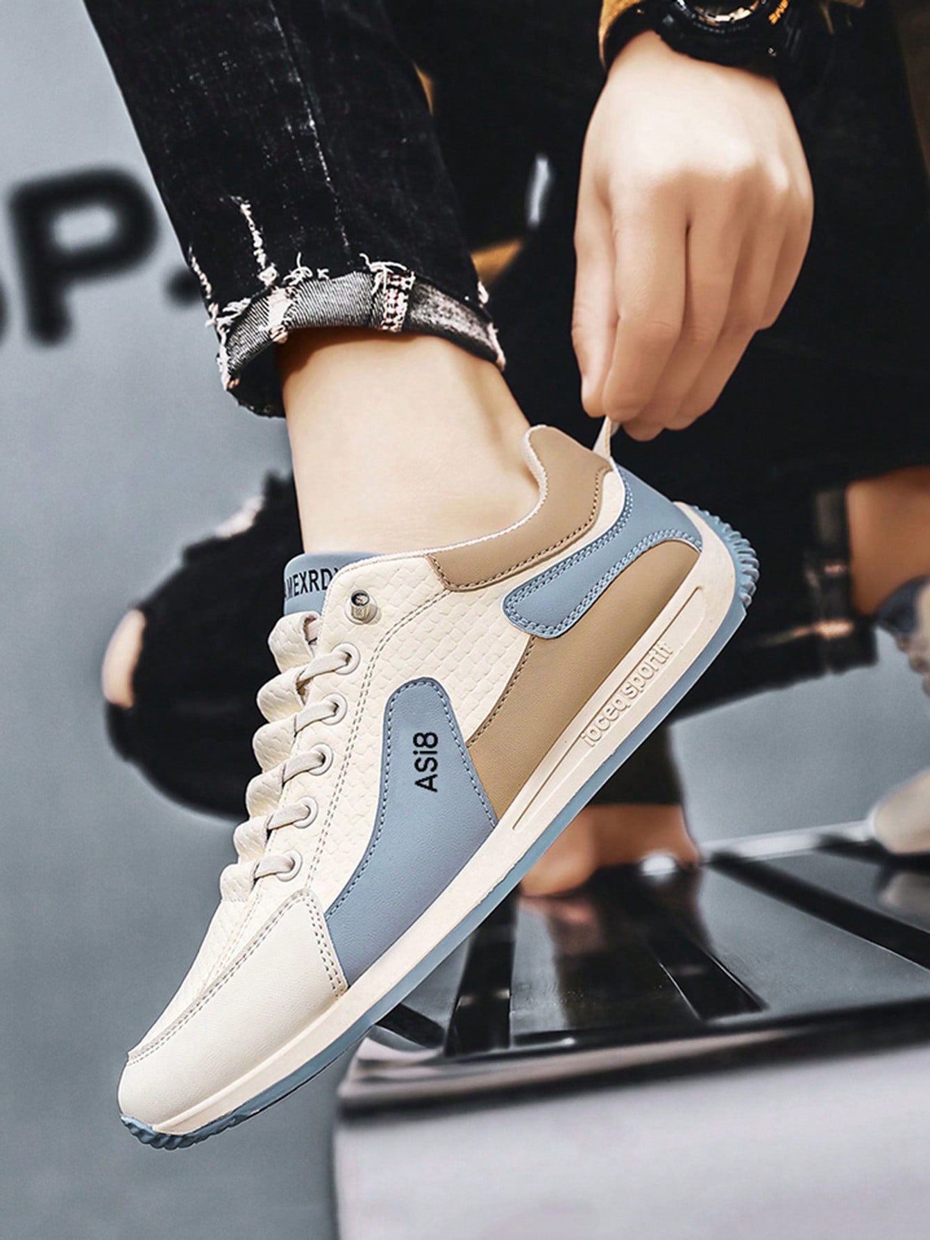 Tênis Masculino Leve Casual Street Para Caminhada Diária Azul / 36 Tênis Masculino Leve Casual Street Para Caminhada