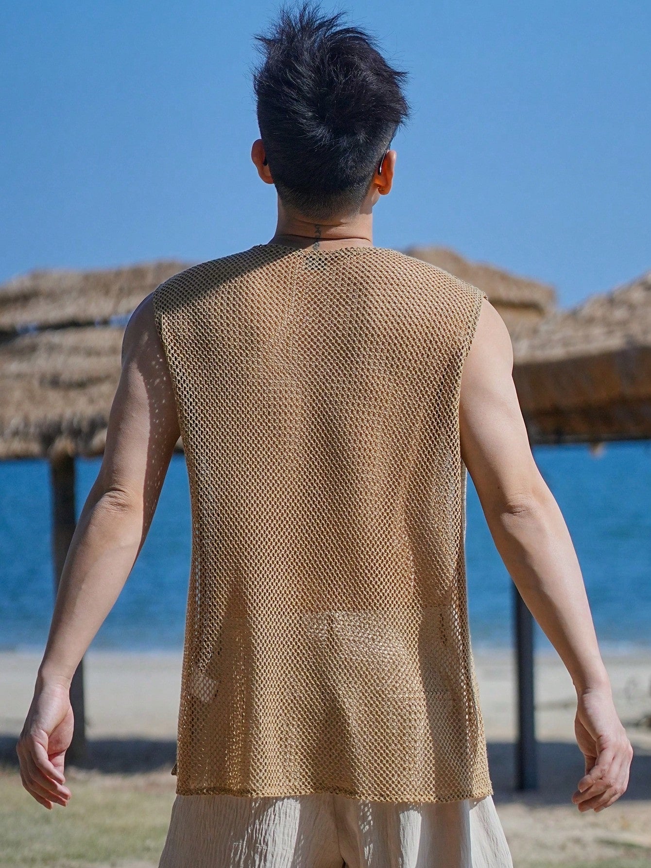 Camiseta Regata Masculina Tecido Tela Estilo Casual Camiseta Regata Masculina Tecido Tela Estilo Casual