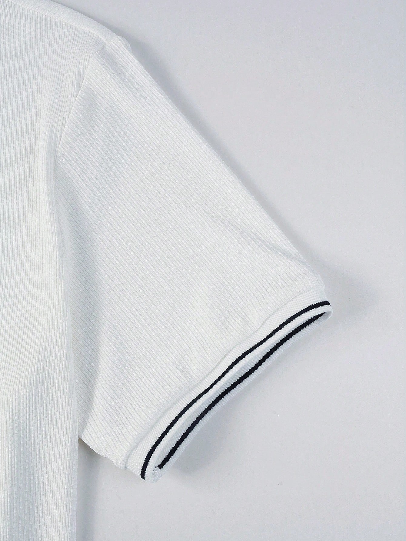 Camisa Polo Masculina Casual Zíper Detalhe Contrastante Camisa Polo Masculina Casual Zíper Detalhe Contrastante