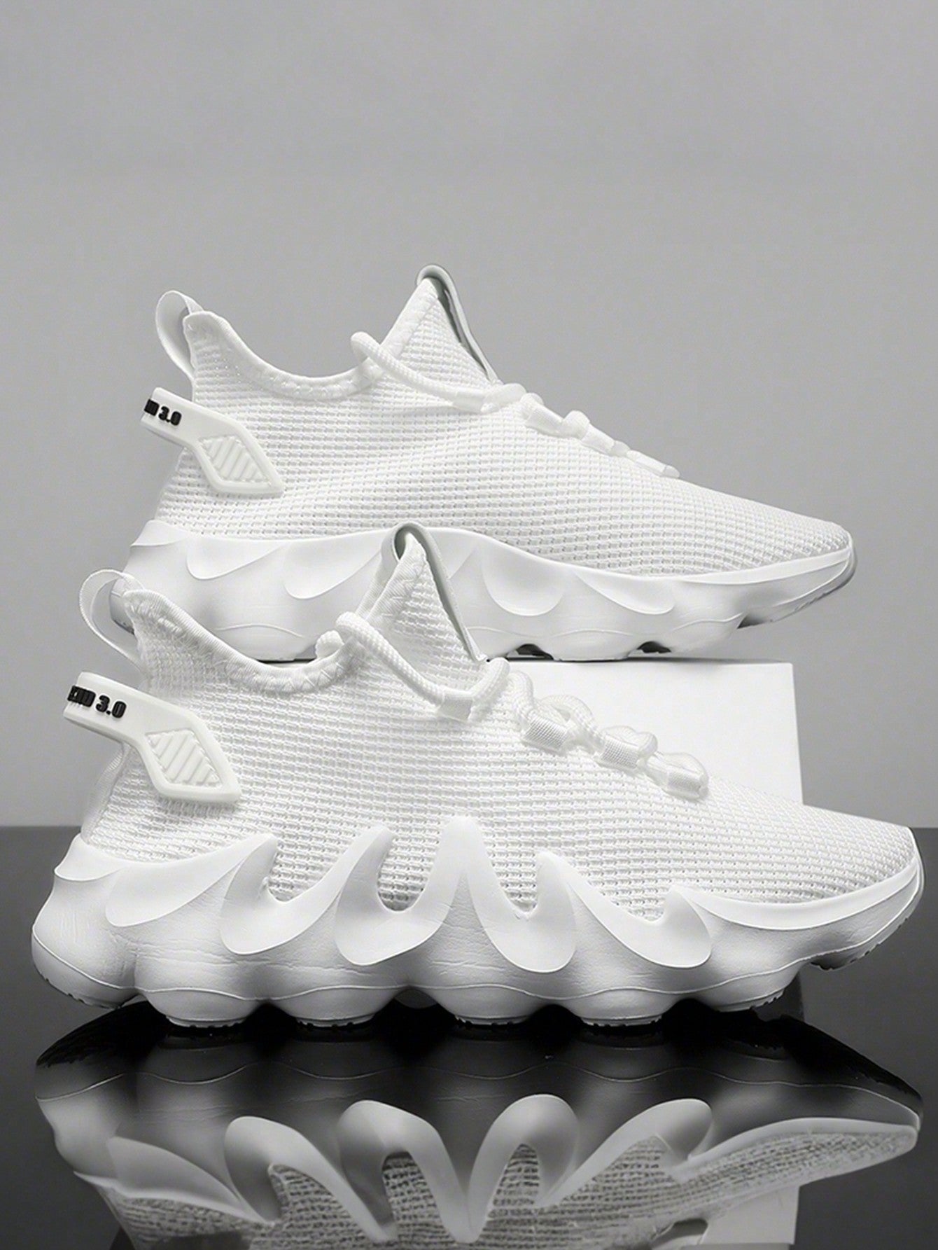 Tênis Masculino Slip On Casual Esportivo Leve Respirável Confortável Branco / 36 Tênis Masculino Slip On Casual