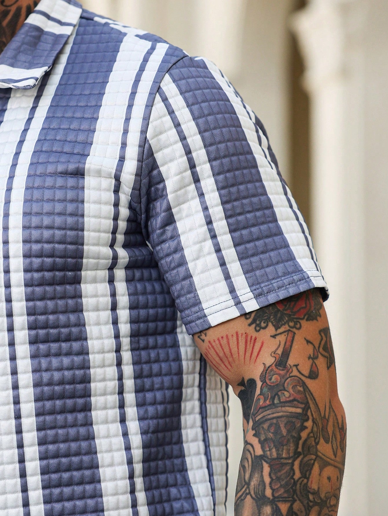 Conjunto Masculino Polo Manga Curta Com Zíper E Shorts Casuais Conjunto Masculino Polo Manga Curta Com Zíper E Shorts