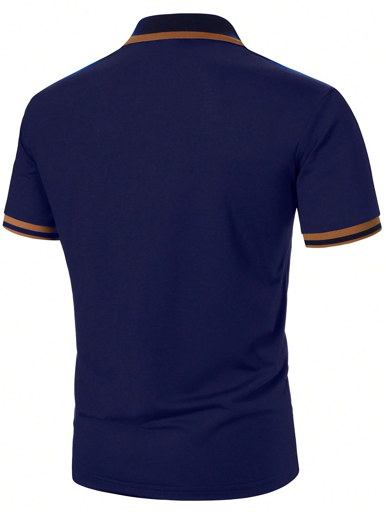 Camisa Polo Masculina Business Casual Bordado De Pássaro Camisa Polo Masculina Business Casual Bordado De Pássaro