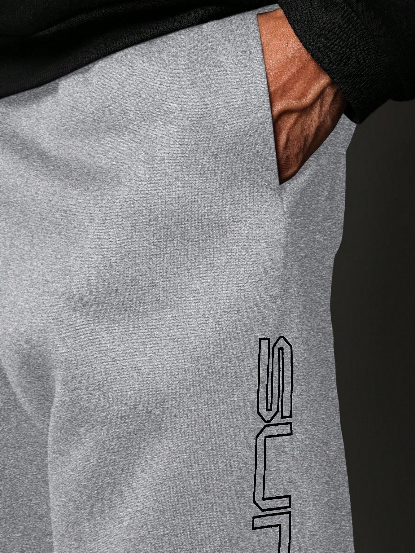 Calça Masculina Wide Leg Com Estampa Lateral Streetwear Calça Masculina Wide Leg Com Estampa Lateral Streetwear