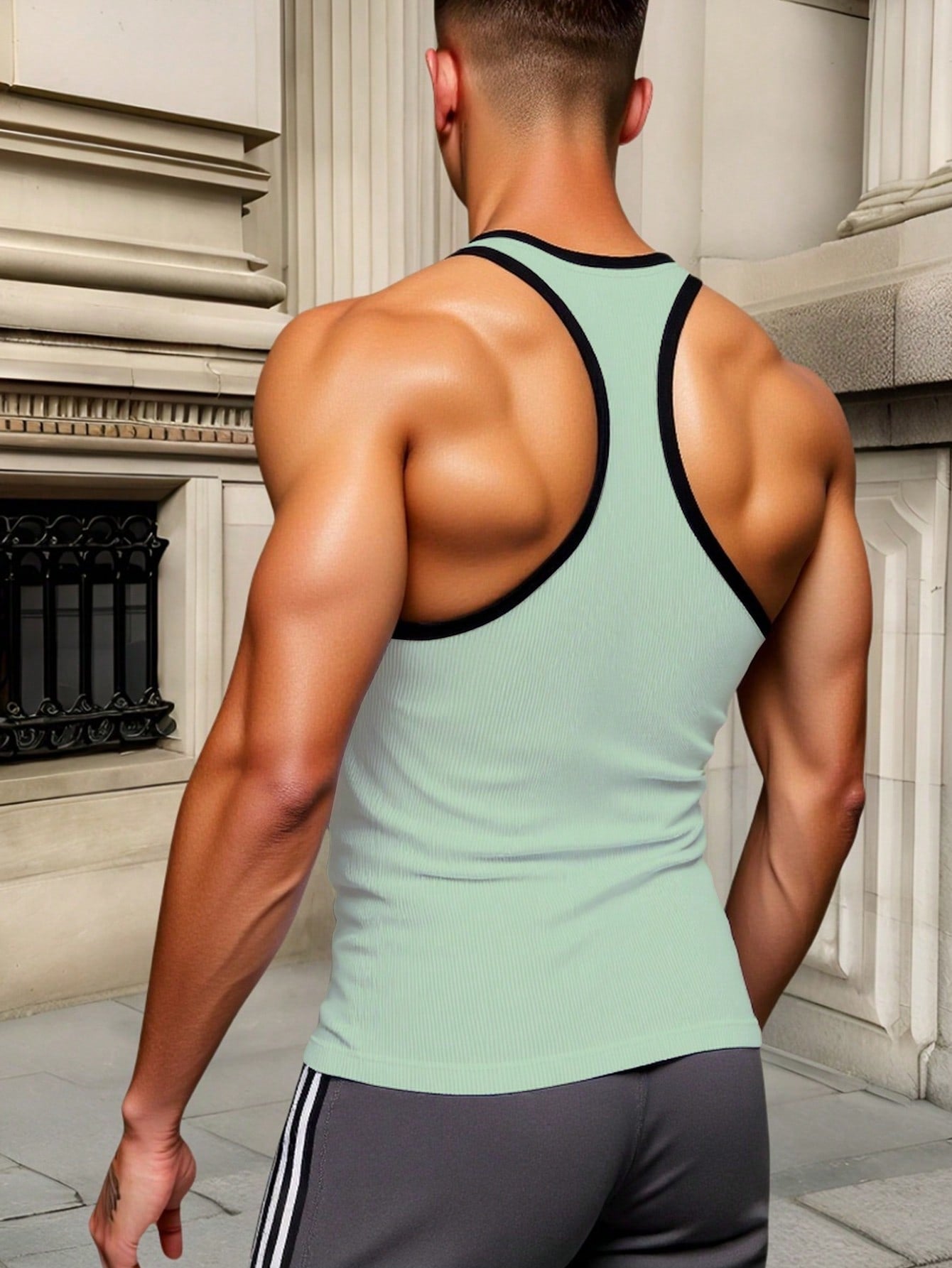 Camiseta Regata Masculina Estampa De Sorriso Gola Ajustada Camiseta Regata Masculina Estampa De Sorriso Gola Ajustada