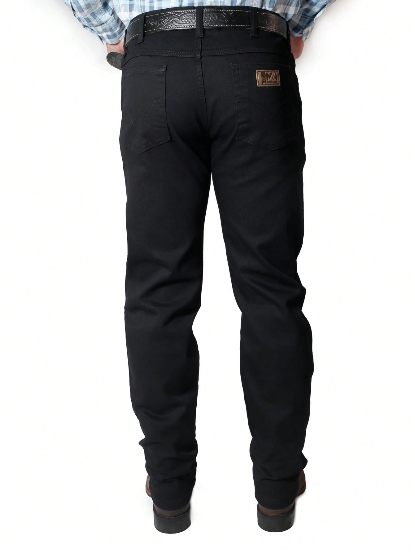 Calça Masculina Jeans Slim Fit Com Design Tradicional E Cintura Calça Masculina Jeans Slim Fit Com Design Tradicional E