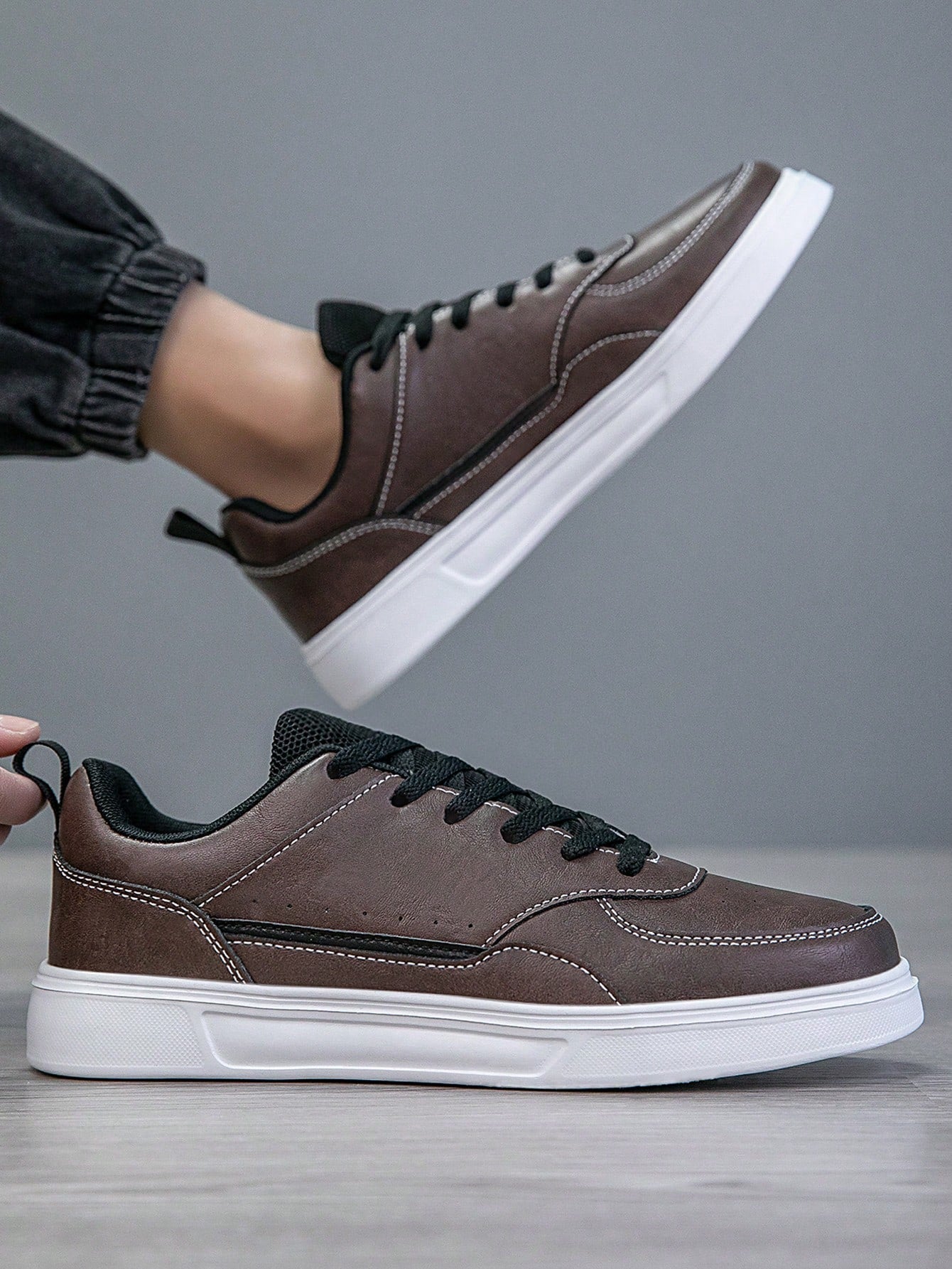 Tênis Masculino Street Skate Cadarço Solado Antiderrapante Durável Tênis Masculino Street Skate Cadarço Solado