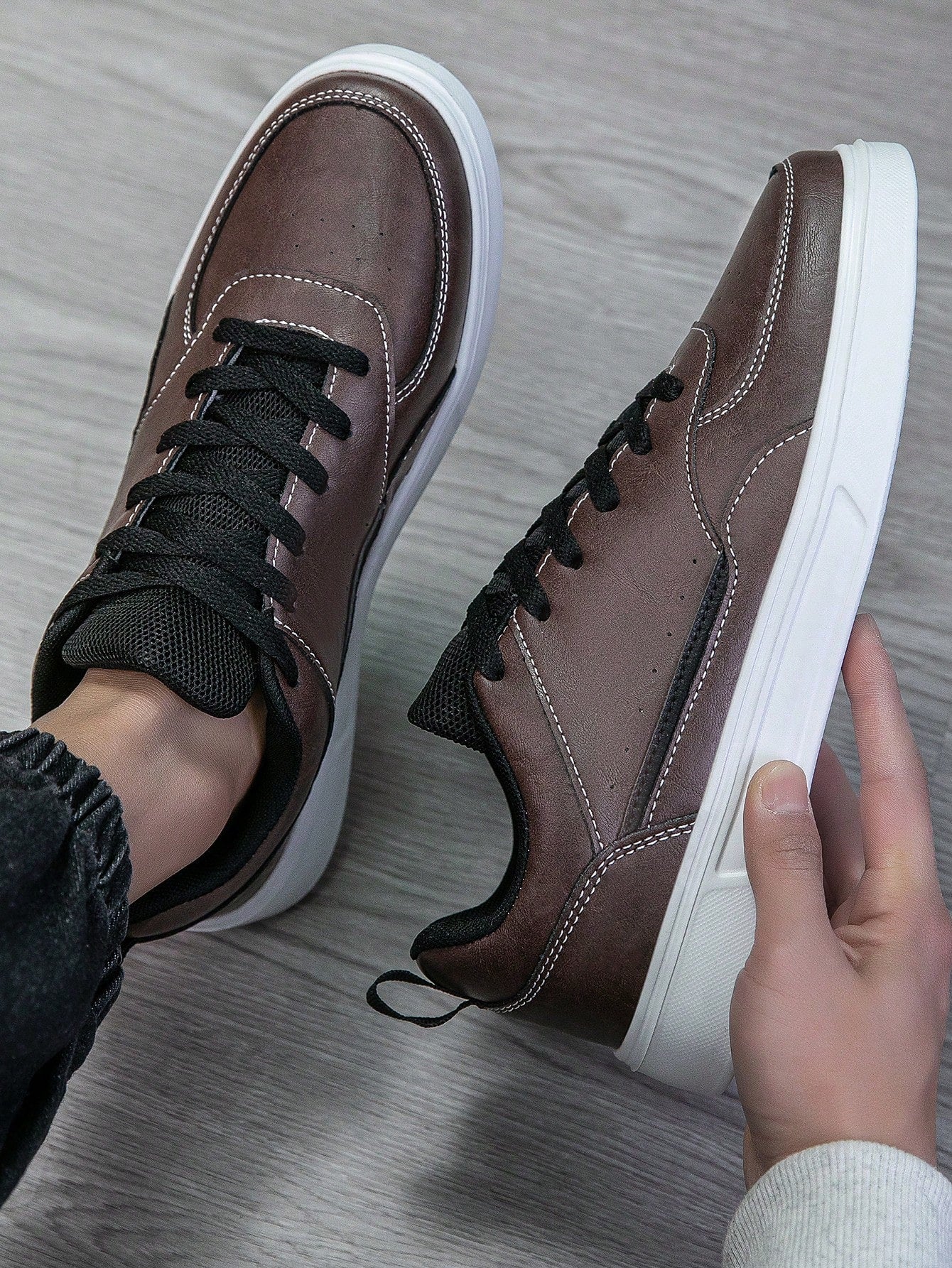 Tênis Masculino Street Skate Cadarço Solado Antiderrapante Durável Tênis Masculino Street Skate Cadarço Solado