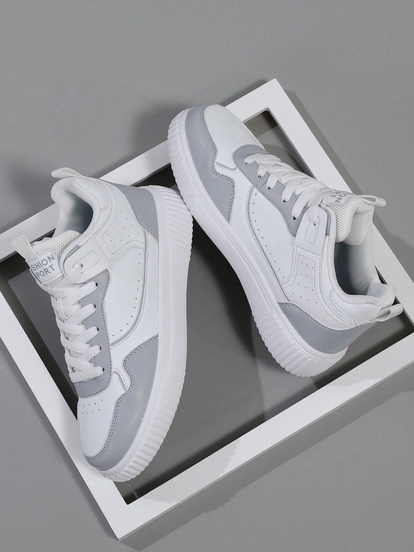 Tênis Masculino Casual Street Cano Alto Confortável Cinza Claro / 36 Tênis Masculino Casual Street Cano Alto Confortável