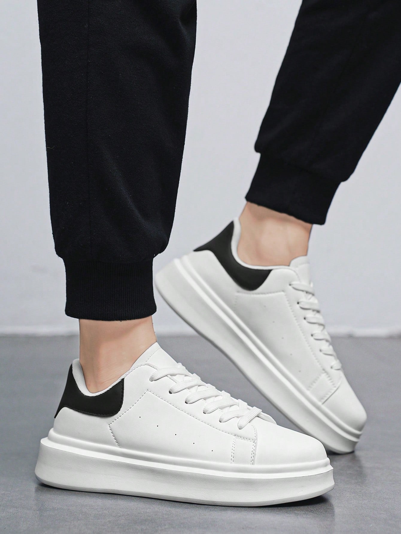 Tênis Masculino Casual Street Cadarço Solado Plataforma Tênis Masculino Casual Street Cadarço Solado Plataforma