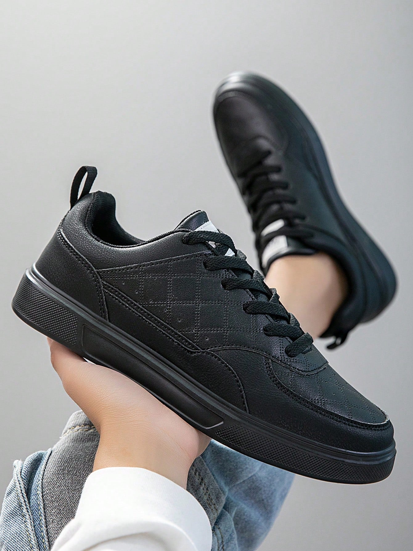 Tênis Masculino Street Skate Cadarço Solado Antiderrapante Durável Tênis Masculino Street Skate Cadarço Solado