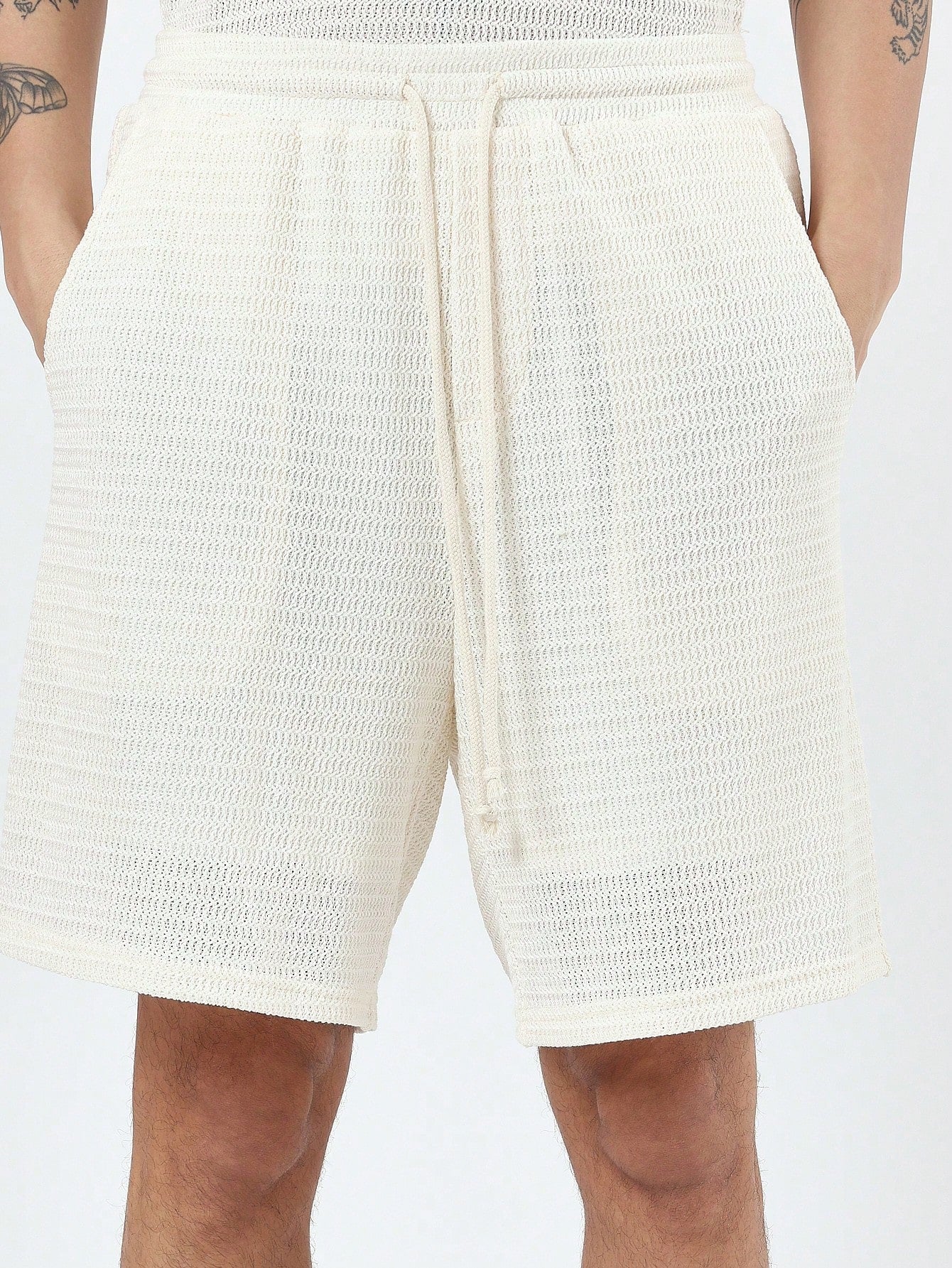 Conjunto Masculino Regata Canelada E Shorts Cós Elástico Conjunto Masculino Regata Canelada E Shorts Cós Elástico