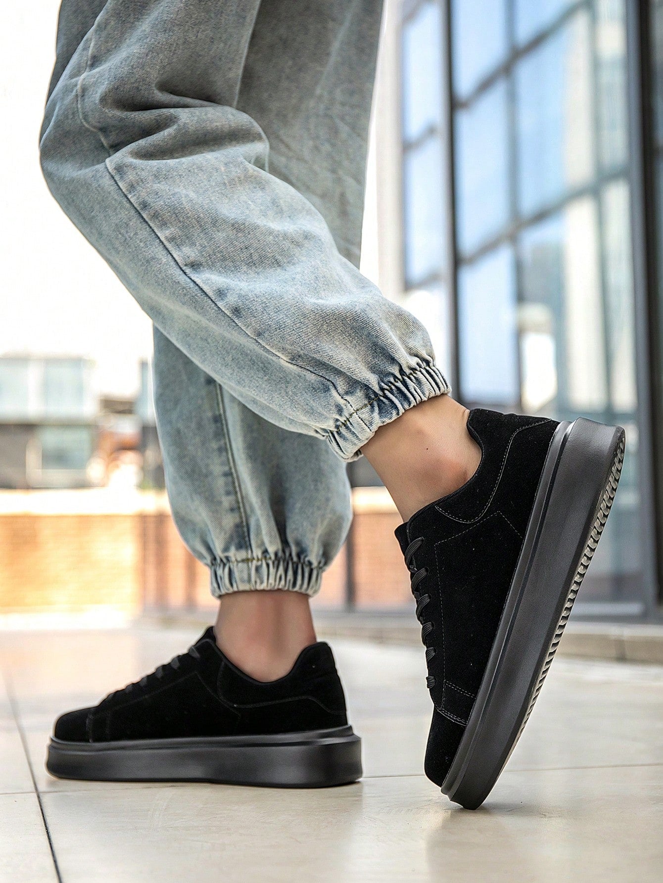 Tênis Masculino Casual Street Solado Alto Antiderrapante Tênis Masculino Casual Street Solado Alto Antiderrapante