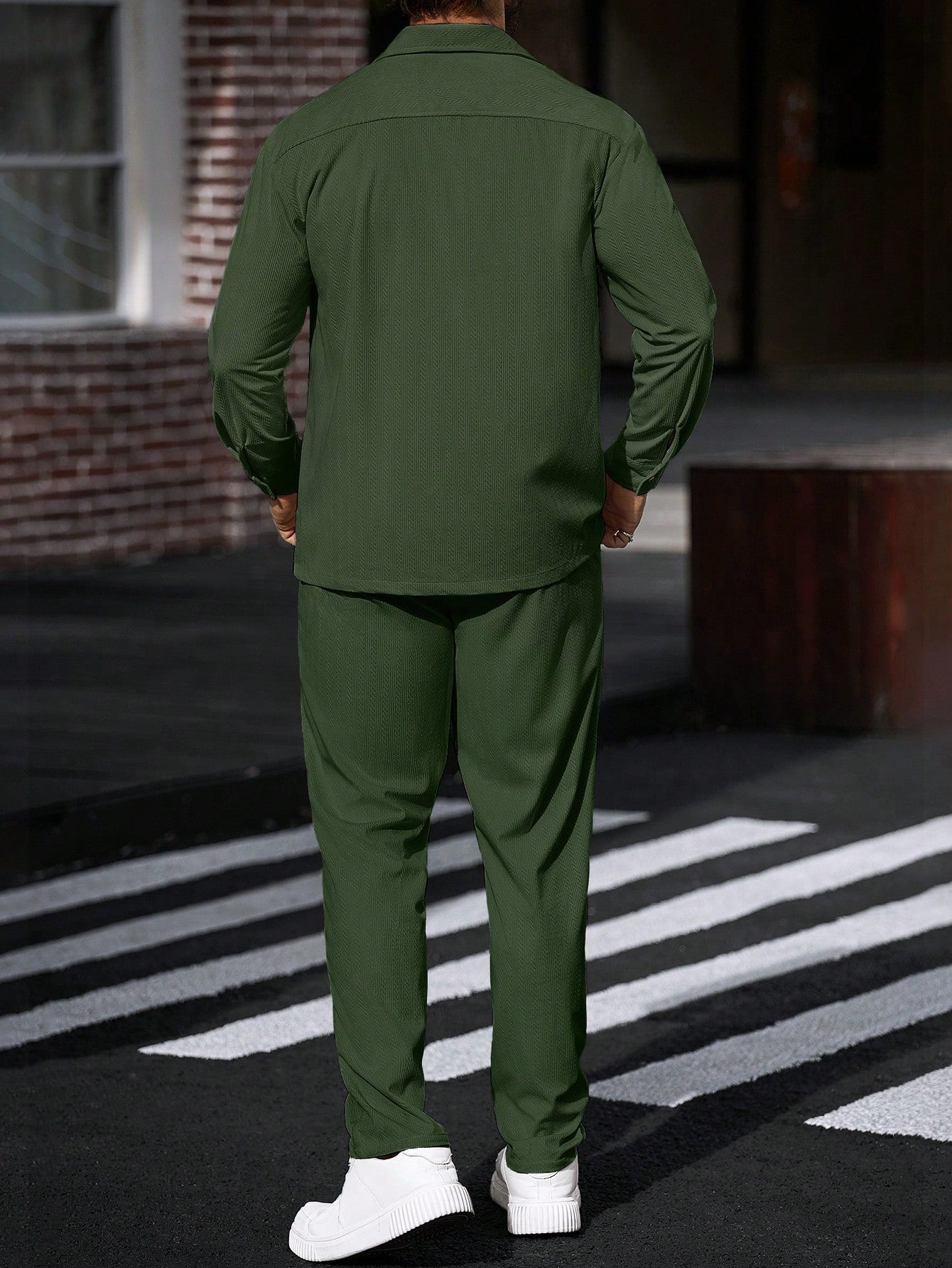 Conjunto Masculino Camisa Workwear E Calça De Veludo Cotelê Conjunto Masculino Camisa Workwear E Calça De Veludo Cotelê