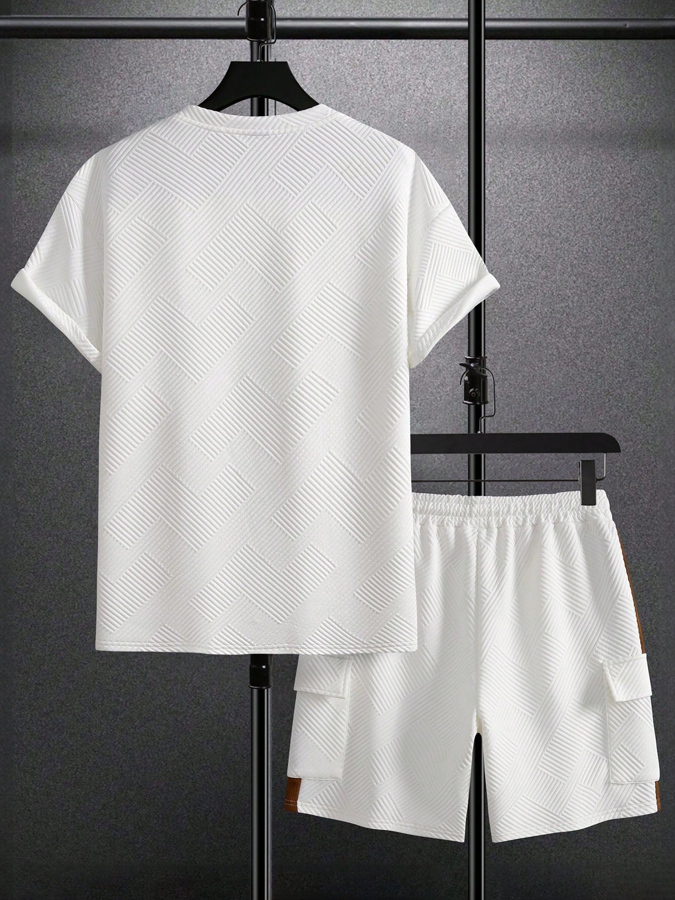 Conjunto Masculino Camiseta Manga Curta E Shorts Confortáveis Conjunto Masculino Camiseta Manga Curta E Shorts