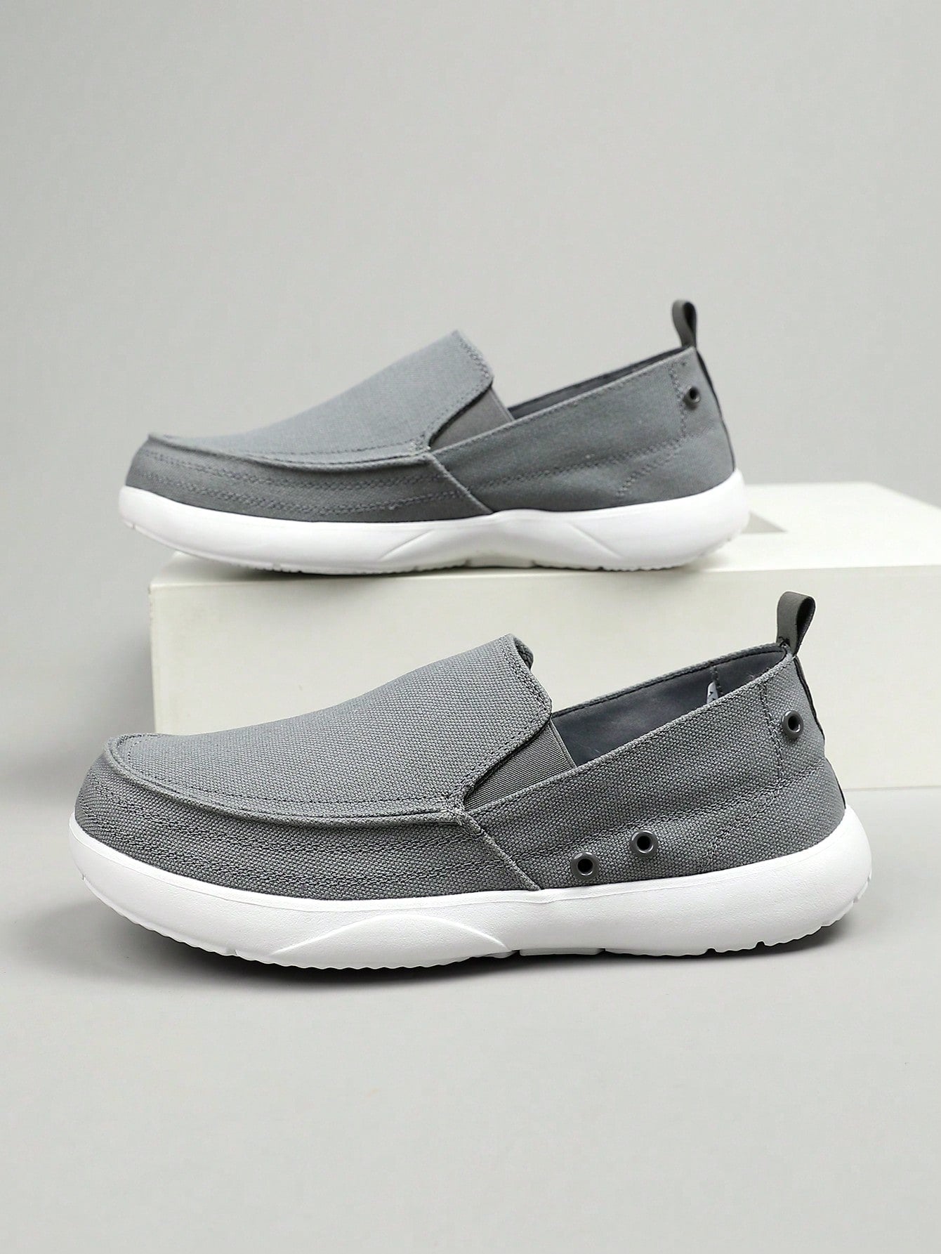 Tênis Masculino Casual Slip On Tecido Respirável Solado Leve Tênis Masculino Casual Slip On Tecido Respirável Solado